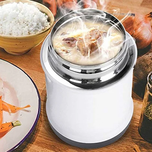 Contenitore termico sottovuoto per il pranzo, contenitore termico in acciaio inox, design a tenuta stagna, mantiene il cibo caldo, perfetto per pranzi e preparazione dei pasti