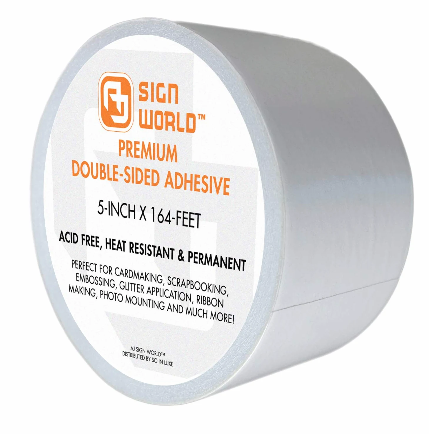 Best ultra-sottile permanente nastro biadesivo per attività artistiche e creative, fotografia, scrapbooking, tear-by-hand, paper backing, documenti, multiuso 5-Inch