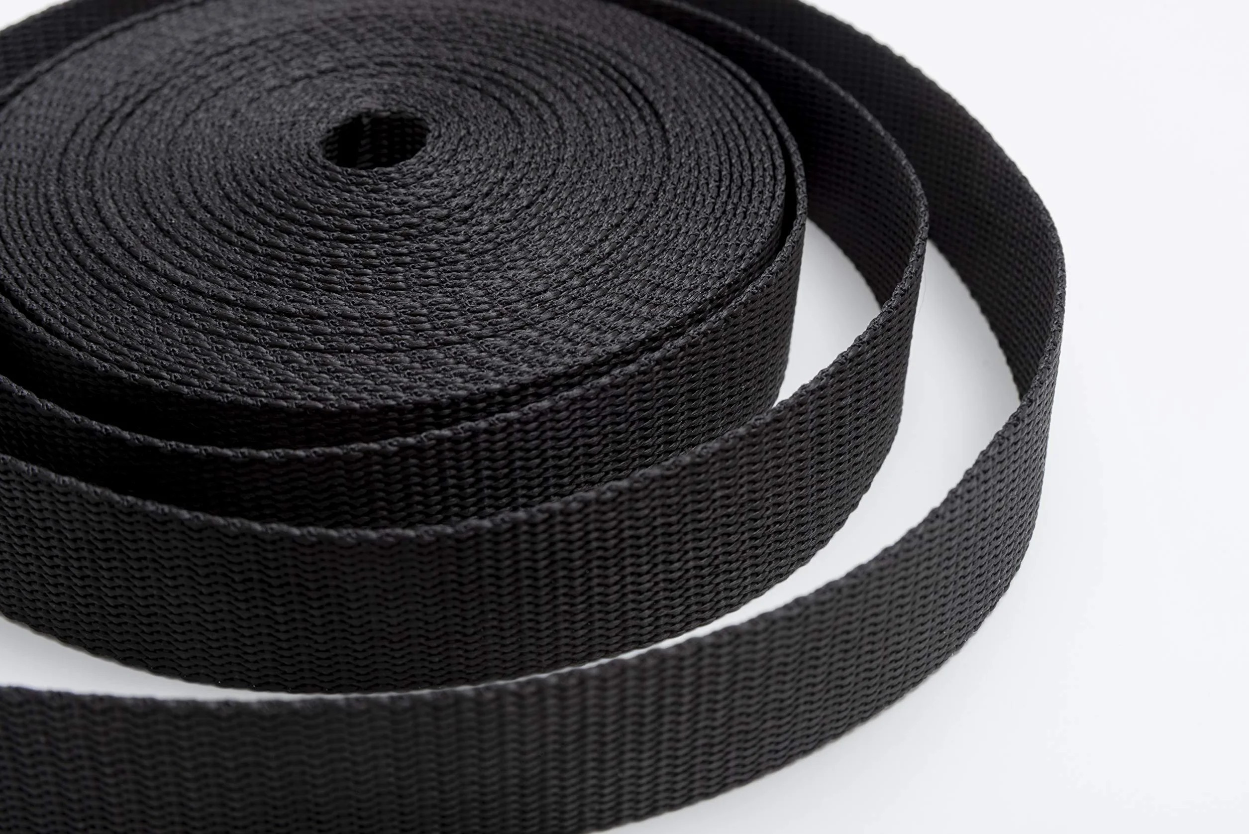 IPEA Cinghia Rigida in Nylon 10 Metri – Corda Cinturino Multiuso 20/25/30/40 mm Nero