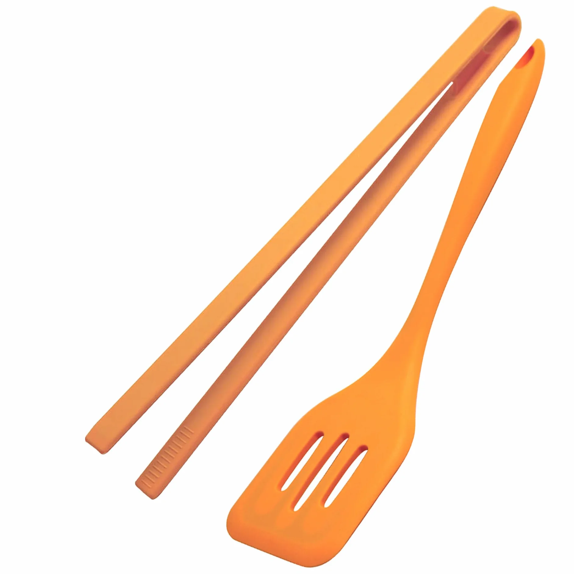 Fackelmann Set 2 Utensili da Cucina Pinza e Paletta Rigata Silicone Anima Acciaio Antiaderenti Resistenti al Calore Lavabili Lavastoviglie