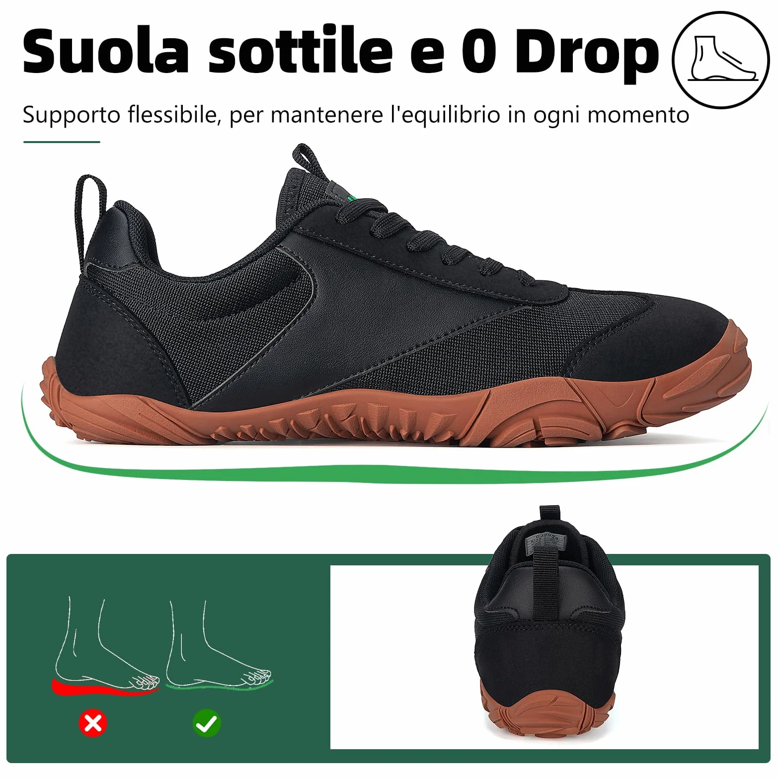 SAGUARO Barefoot Shoes Minimaliste Traspiranti Leggera