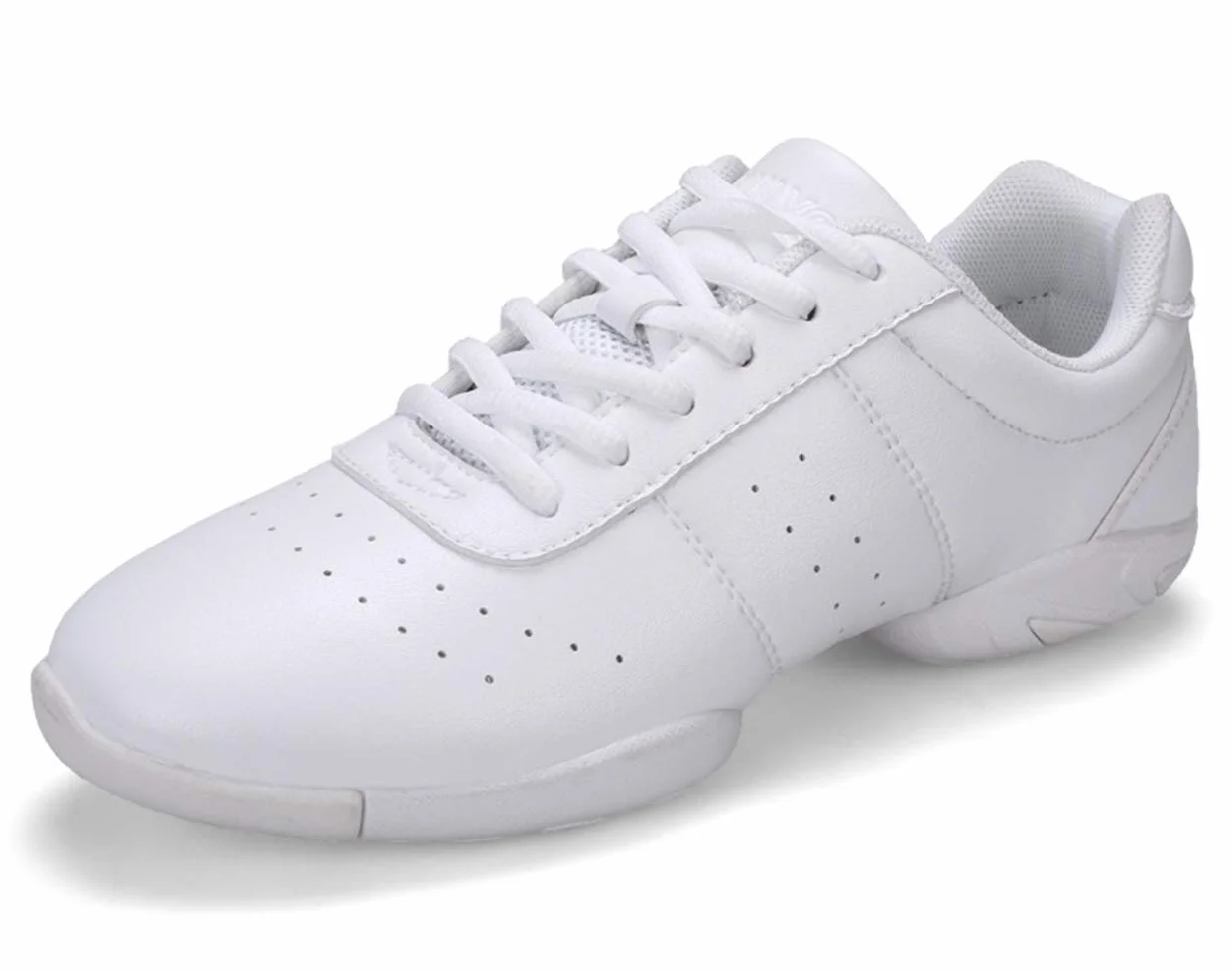 Scarpe da ballo donna con lacci bianco 38 EU per palestra sport aerobica