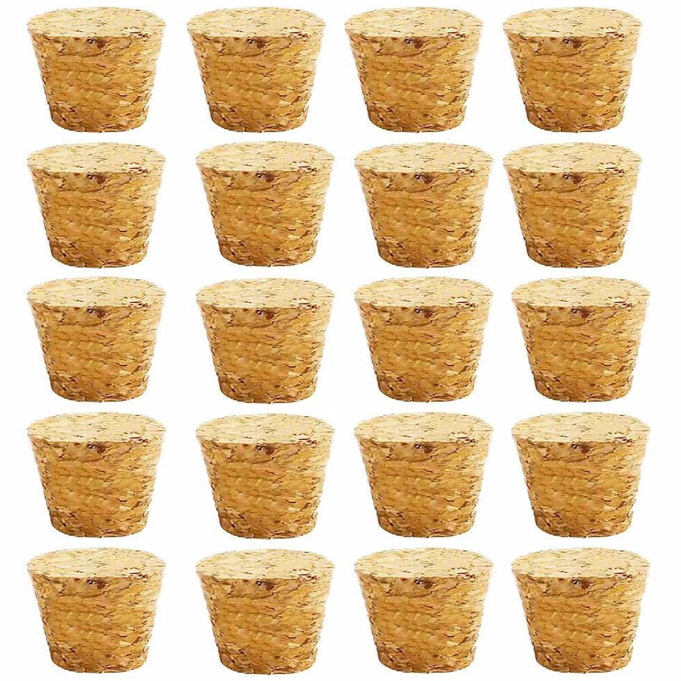 Tappi in sughero conici per bottiglie vino riutilizzabili (24x19x25mm) Accessori bar fai da te
