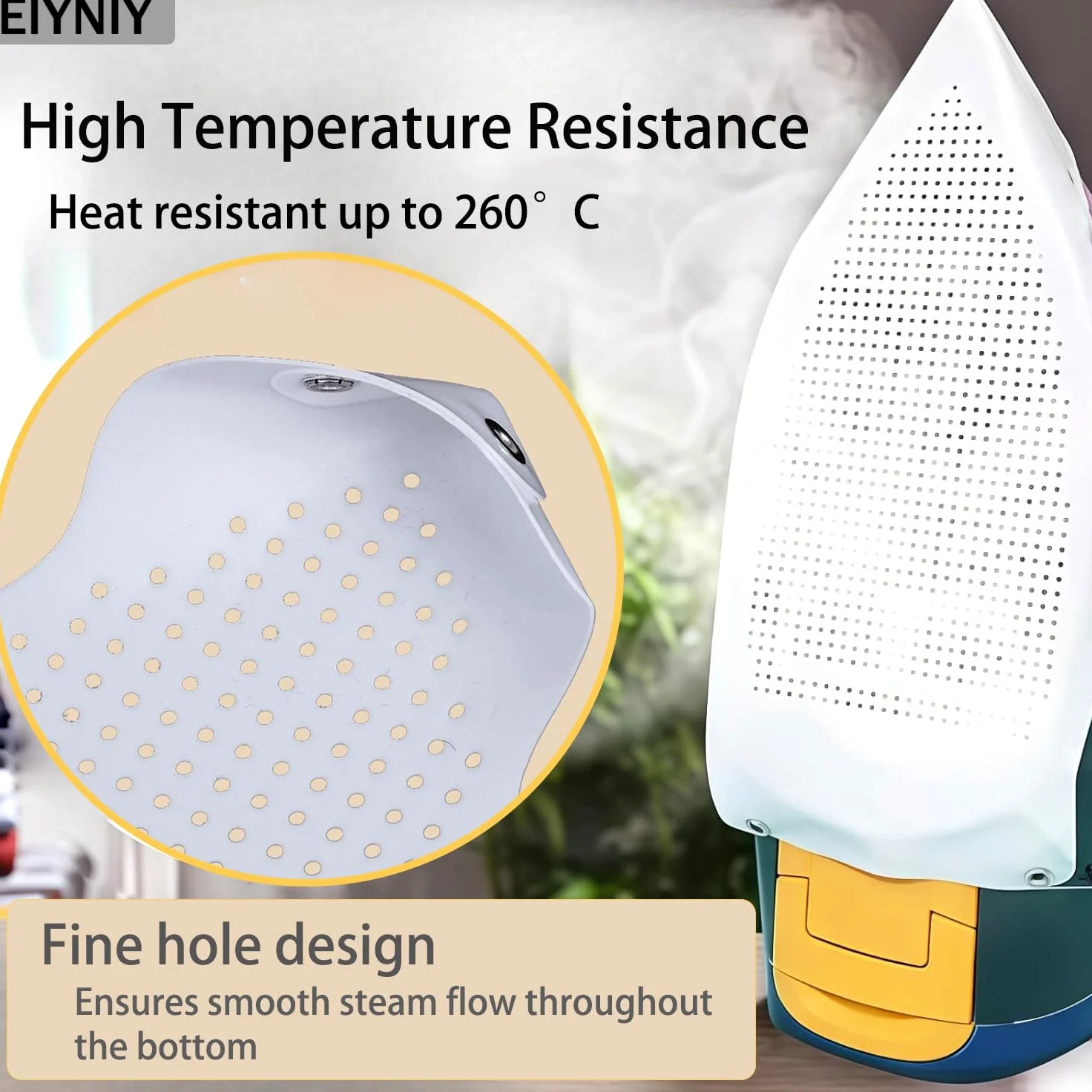 Protezione universale per piastra di ferro, in silicone resistente al calore, per ferri elettrici, previene ustioni e segni di bruciature su tessuti delicati come seta, raso (3 set di coperture per