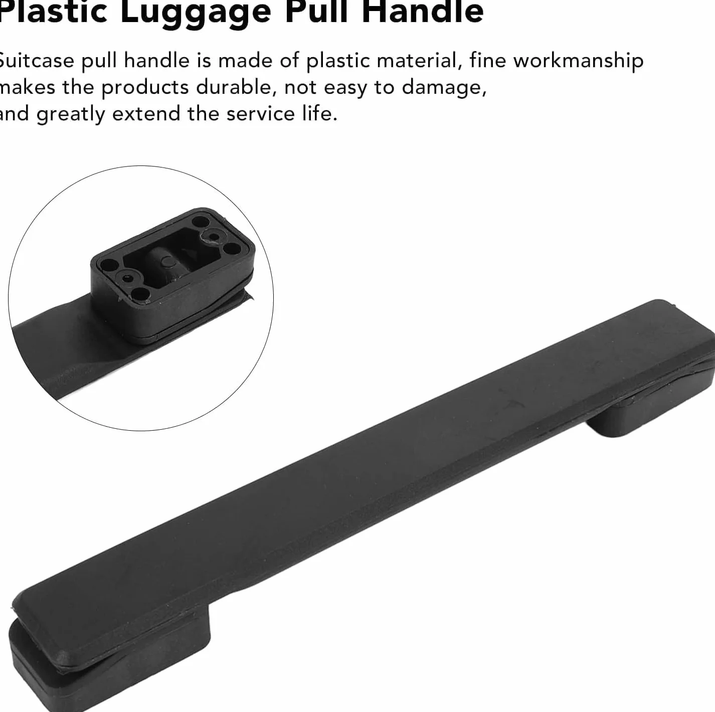 Agatige Maniglie di Ricambio per Valigie, 20CM Sostituzione Maniglia per Bagagli in Plastica (2Pcs)