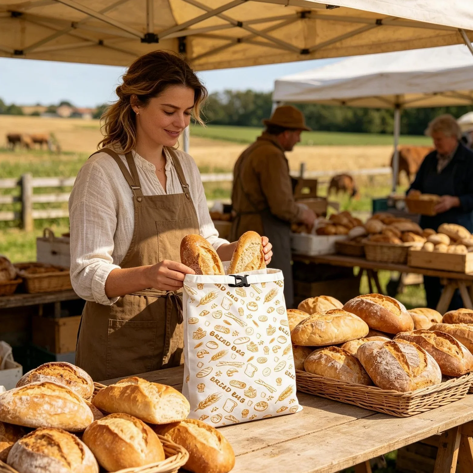 Sacchetti per Pane a Lievitazione Naturale 2 Pezzi Contenitore | Sacchetti Per Pane A Lievitazione Naturale Casa Cucina Quotidiana Cottura Conservazione Alimen