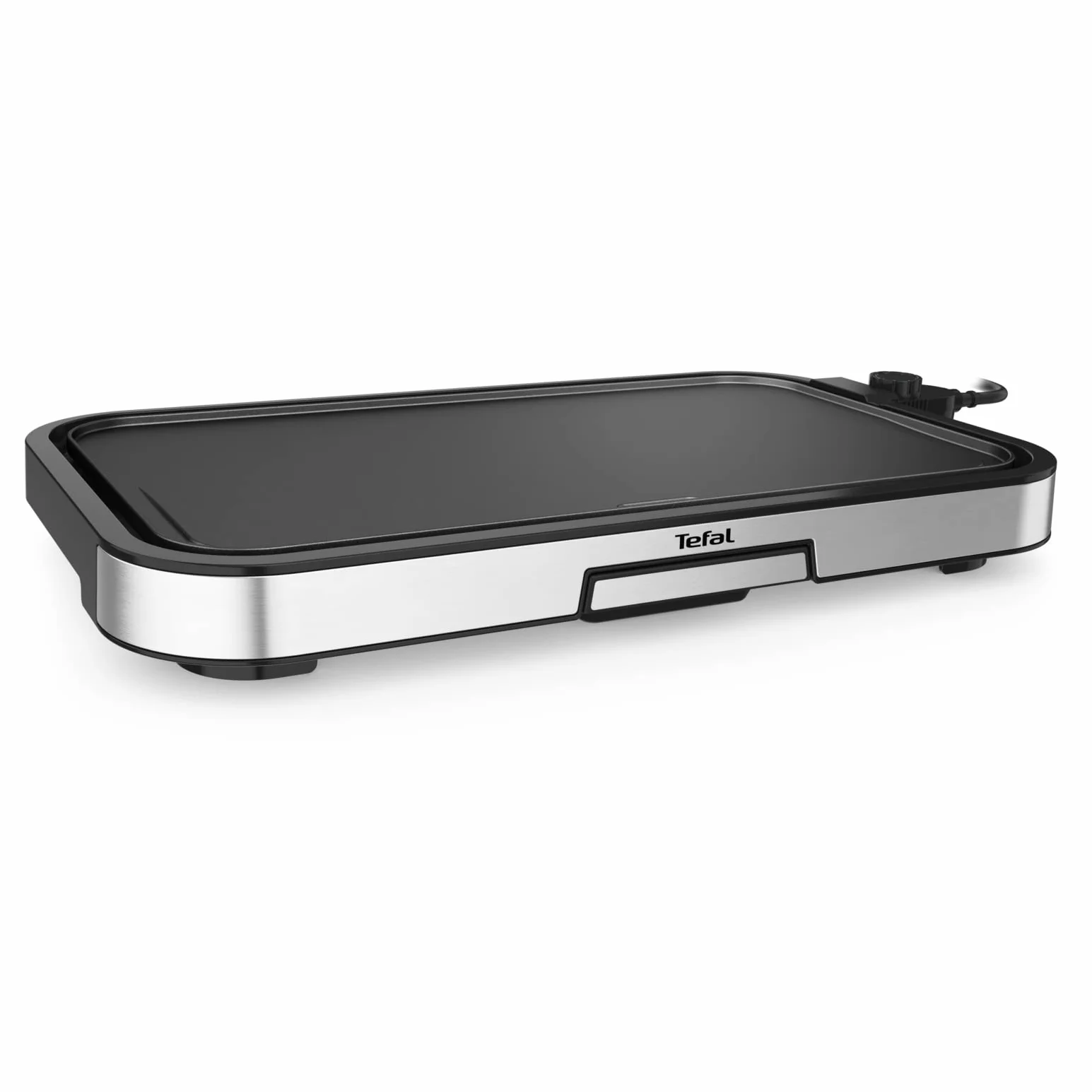Tefal CB631D Giant Plancha Grill 12 persone, superficie XXL grill, rivestimento antiaderente, termostato regolabile, oil-free, cucina sana, facile da pulire, 2300 W,Acciaio inossidabile