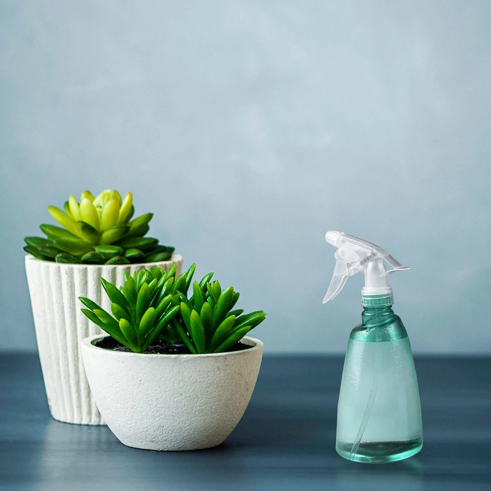 Gvolatee 3 Pezzi Spruzzino Nebulizzatore 500 ml, Riempibile Spray Bottle, Trasparente Plastica Grilletto Spruzzatore, Vaporizzatore Acqua, Spruzzini Vuoti per Piante, Giardino, Capelli, Pulizia