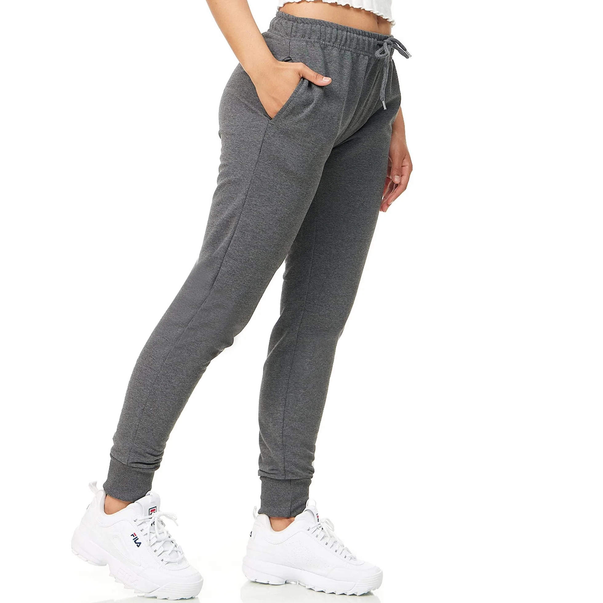 ROSS CAMP Pantaloni Sportivi Donna Cotone, Pantaloni della Tuta Donna, Pantaloni Estivi Donna, per Yoga e Fitness, Pantaloni da Donna Moderni e Comodi a Vita Alta