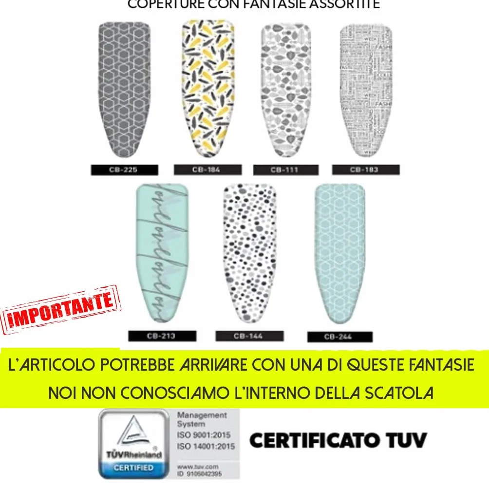 HYTAMA TOOLS Asse da stiro in Acciaio Nero ADA 38x120 con Poggiaferro e Piedini antiscivolo, altezza regolabile 2 posizioni