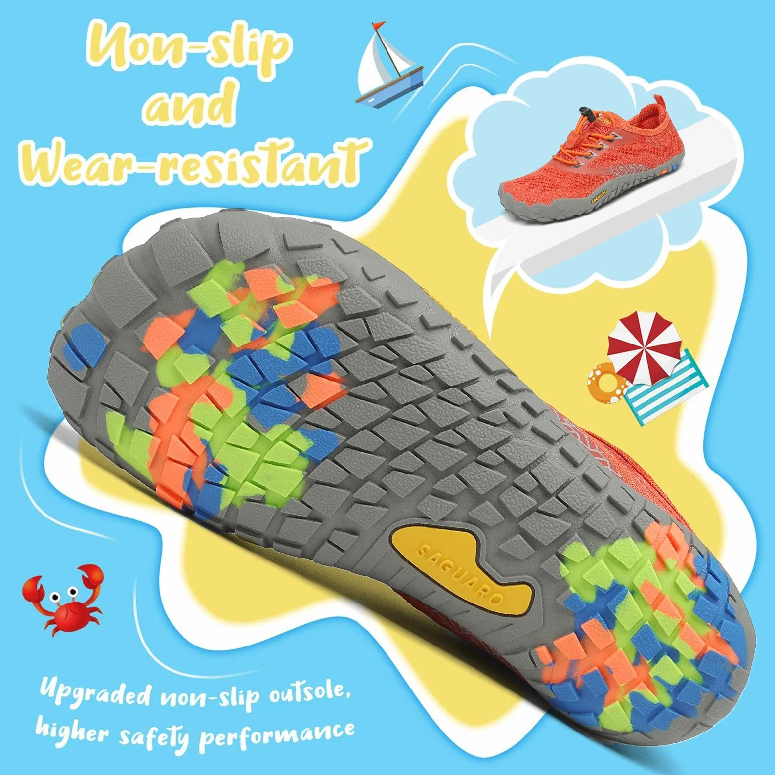 Saguaro Scarpe da Trail Bambini Ragazze Sportive Traspiranti Antiscivolo