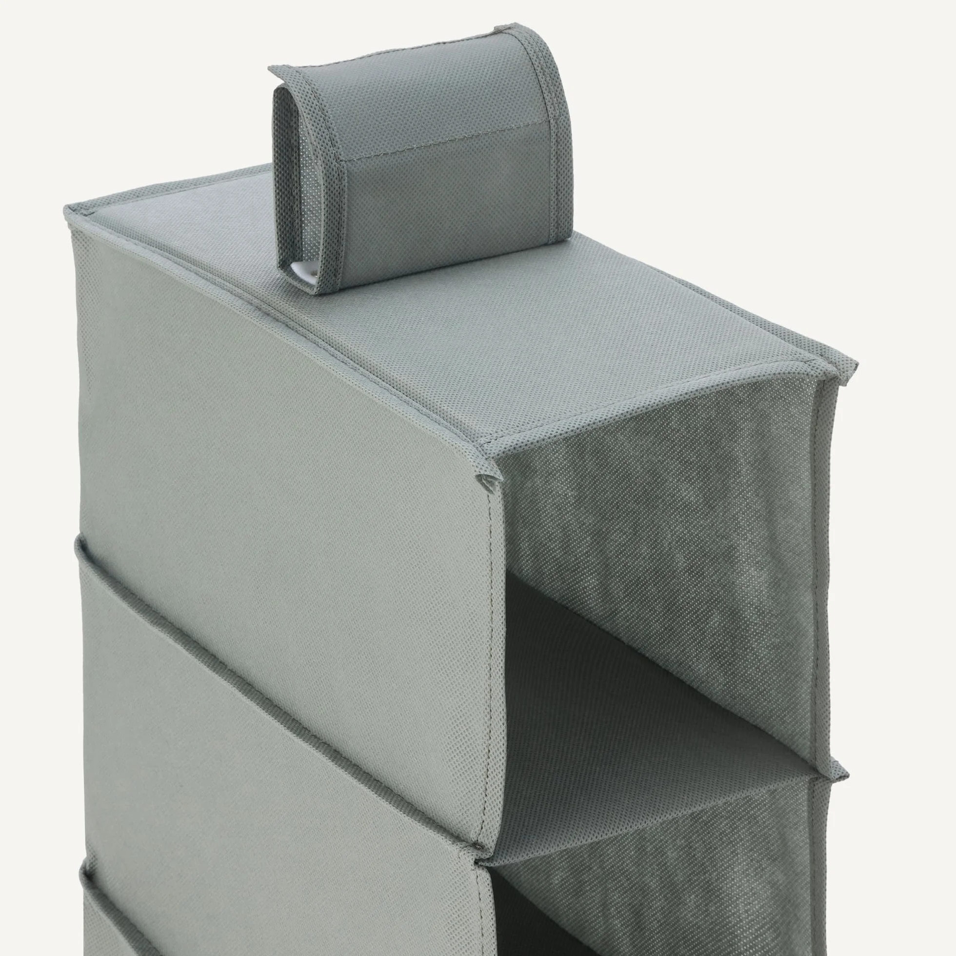 Amazon Basics Scarpiera da appendere a 8 ripiani, Gris Oscuro, 29,2 x 14 x 104,1 cm