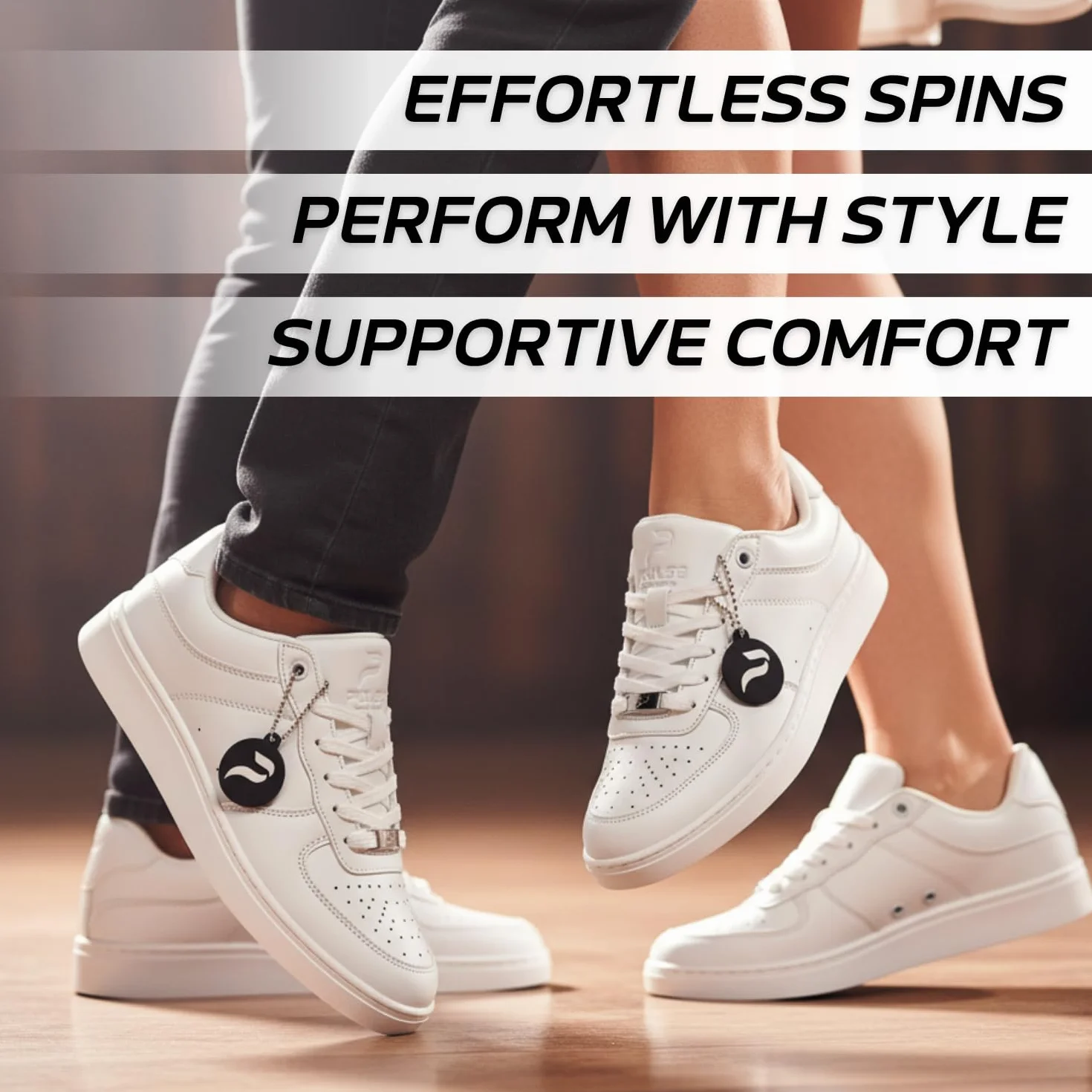 Scarpe da ballo unisex suola rotante per balli latini Bachata Salsa Line Dancing Swing Shuffling Hip Hop