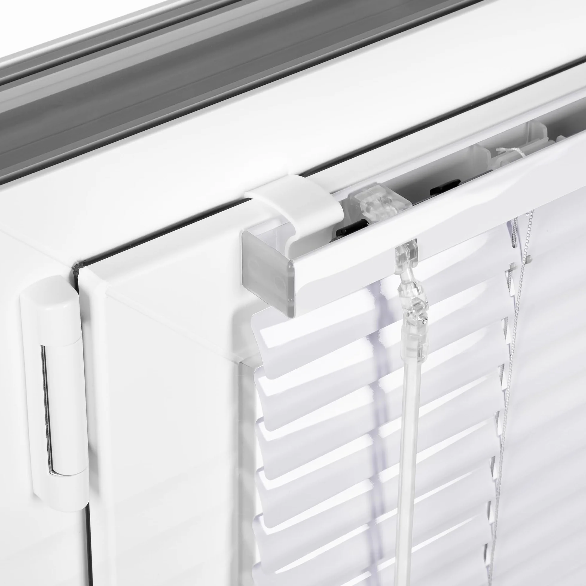 SONELLO Tenda veneziana in alluminio 70x220 cm Bianco senza foratura