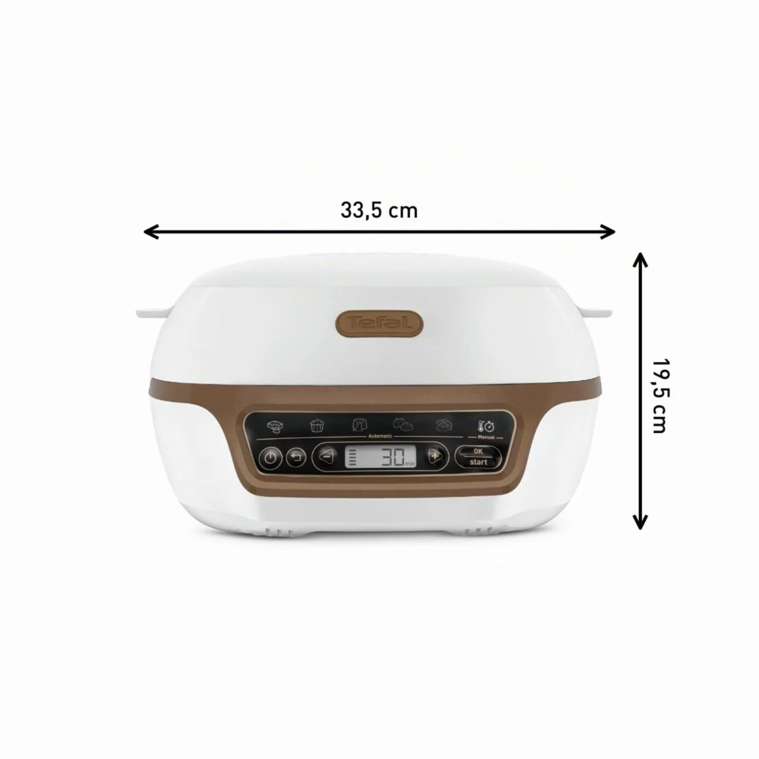 Tefal Macchina per Torte Cake Factory+ 5 Programmi Automatici 1 Manuale 3 Stampi Flessibili 1 Stampo Acciaio Rivestito Crispybake