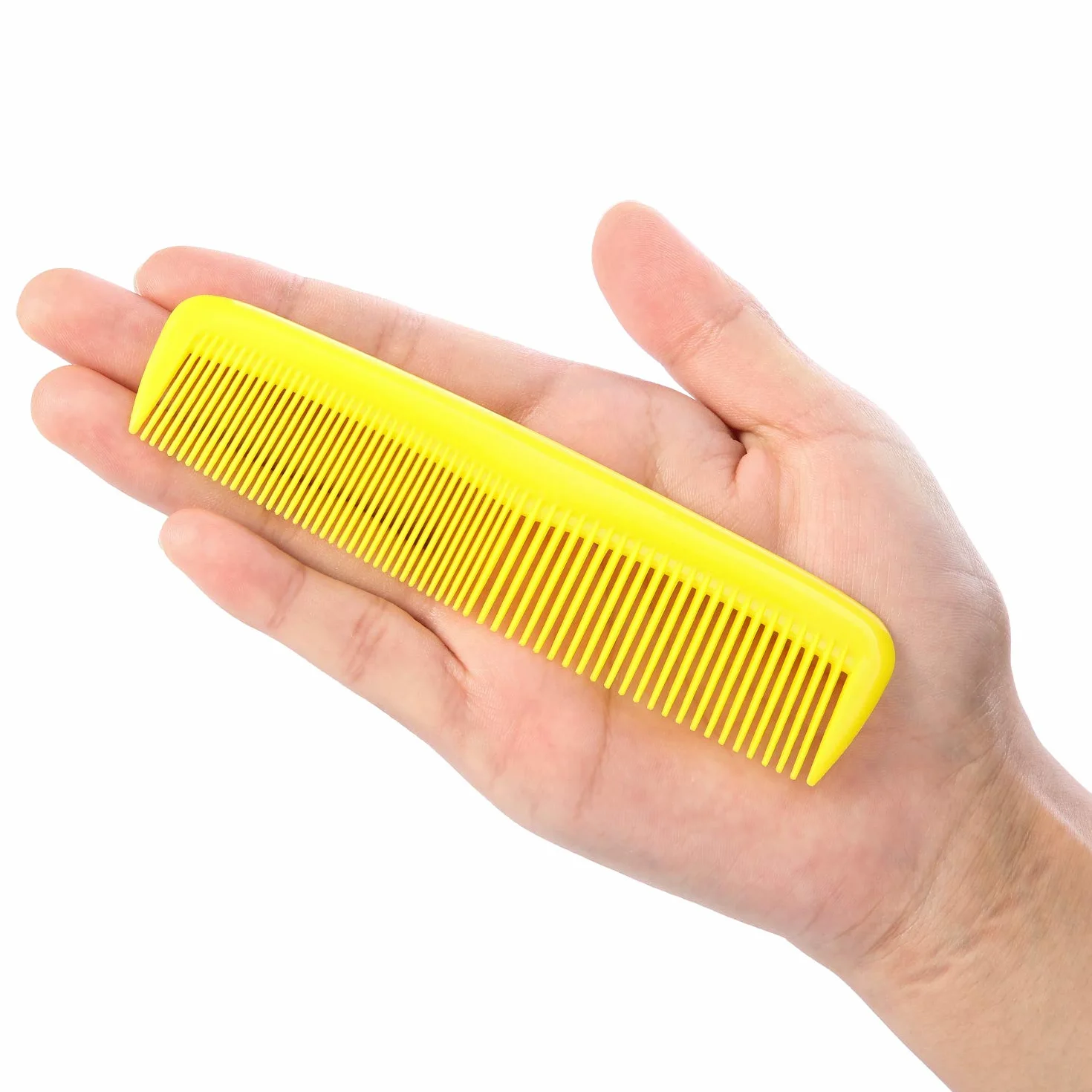 Leinuosen 12 Pettini Colorati per Capelli in Plastica con Denti Fini Pettine Tascabile Mini
