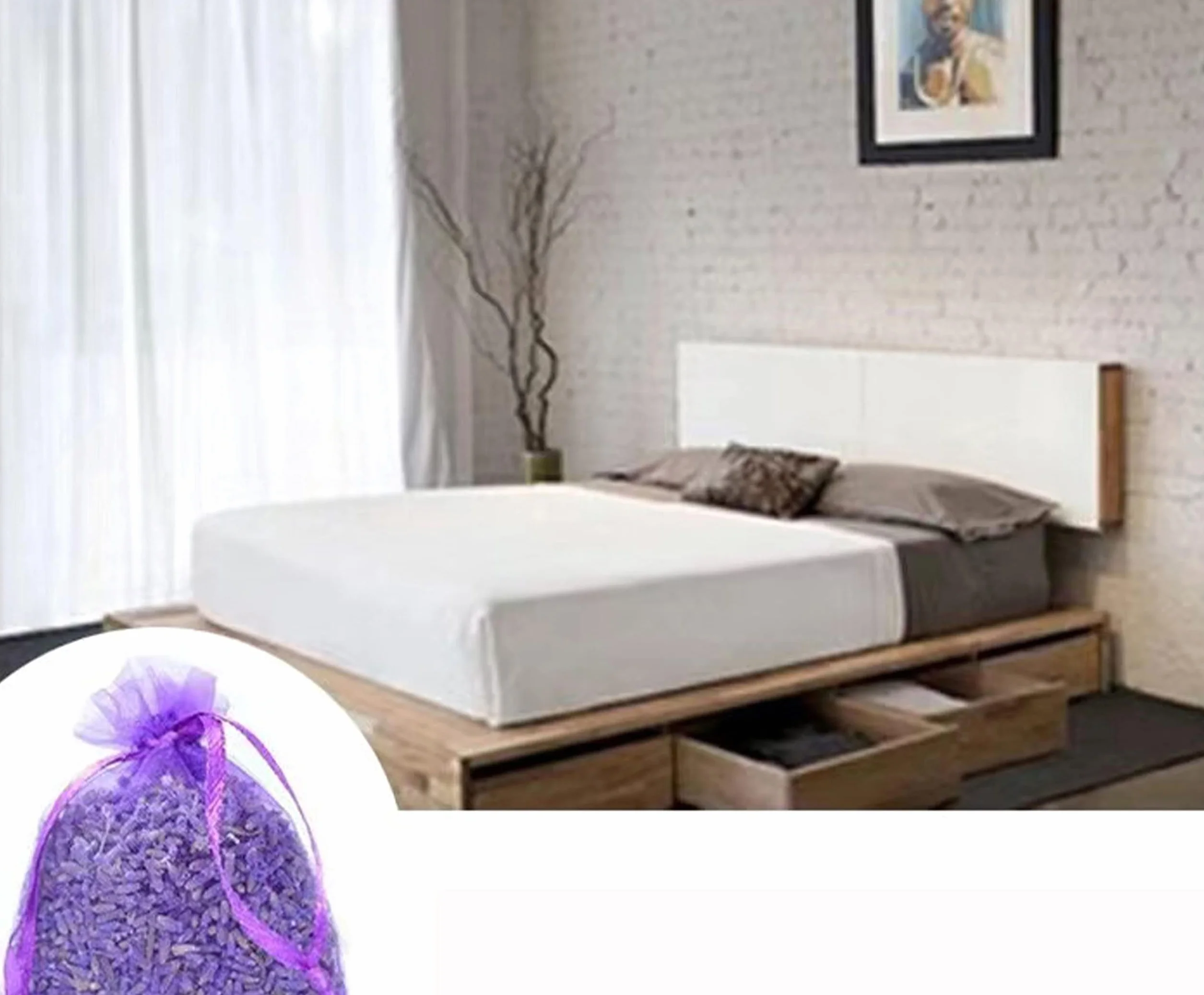 Sacchetti profumati al 100% alla lavanda (25X), repellente per insetti e tarme per vestiti, cassetti, armadi, scarpe, viaggi, sonno, auto,