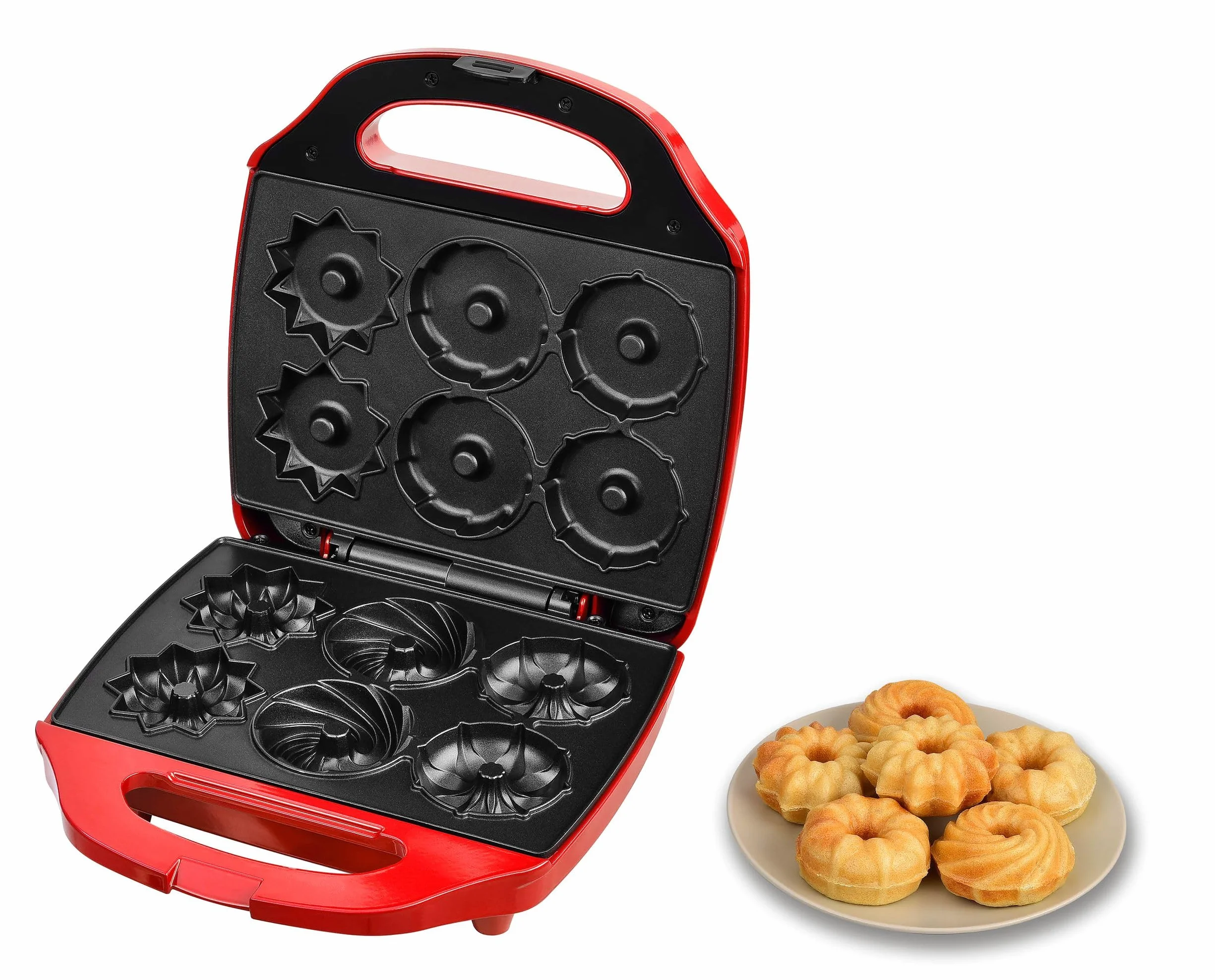 Kalorik TKG CKM 1007 RD - Stampi tradizionali per pasticcini, 900 W, colore: Rosso
