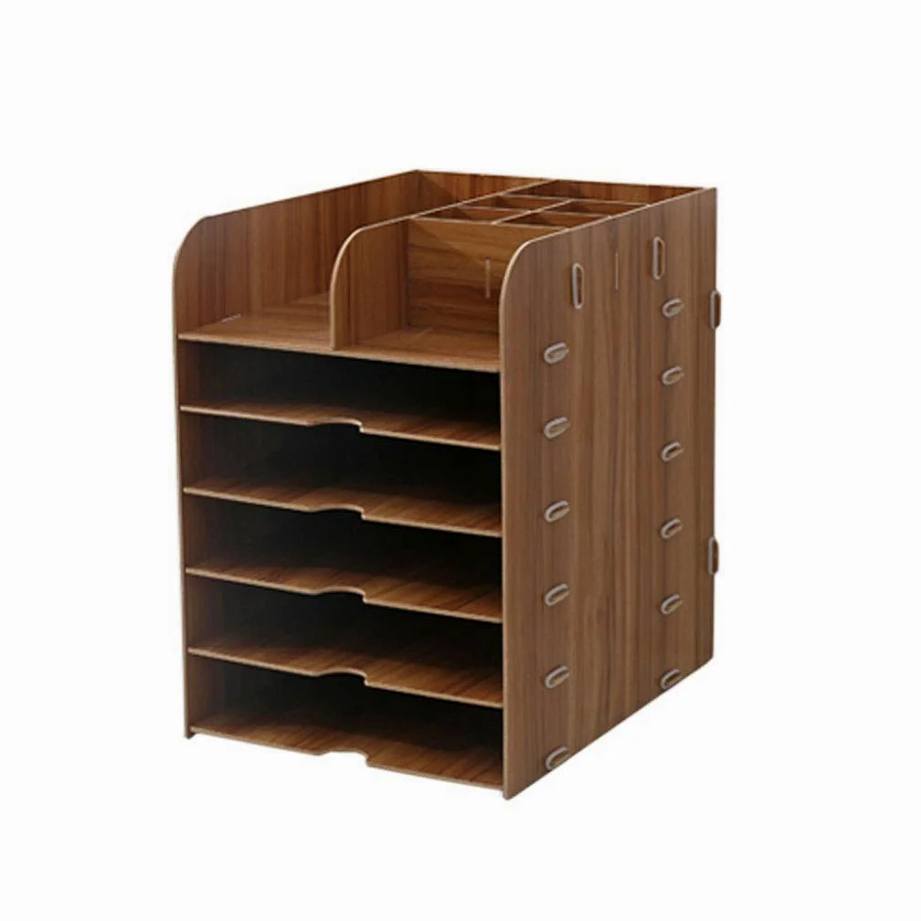 Portadocumenti da Scrivania Cartella in legno multistrato Cartella di archiviazione Forniture per ufficio per ufficio Cancelleria Sundries Sundries Cassetto Cabinetto Armadio Vaschetta Portacorrispond