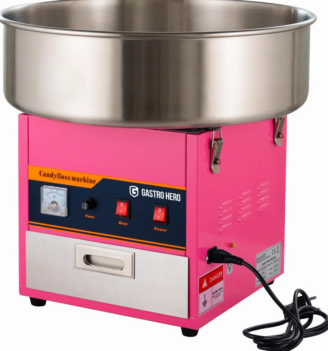 GastroHero Macchina per zucchero filato – Ø 520 mm | Forniture per il catering CHR