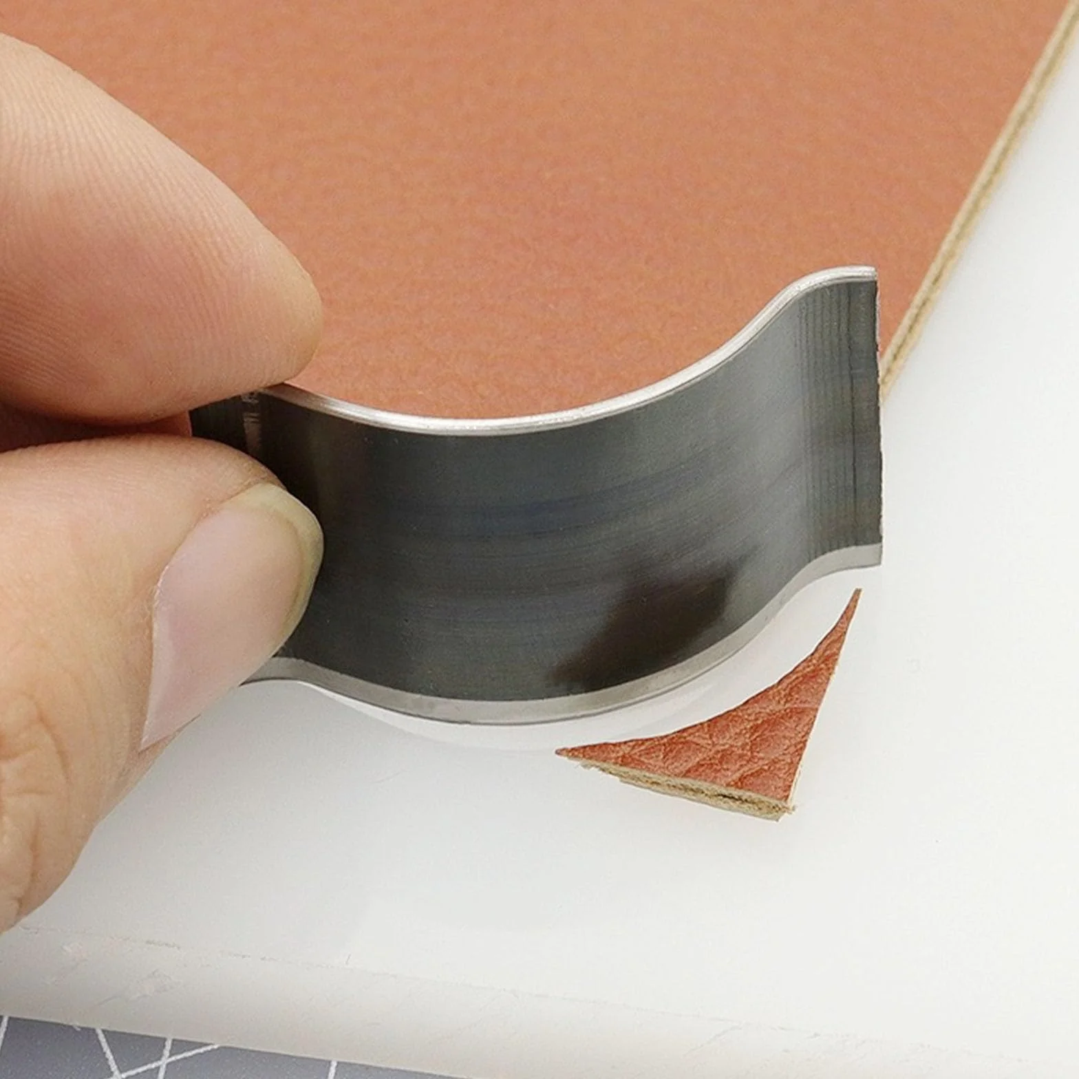 Set di Fustelle per Taglio in Pelle, 10 Forma Strumento per La Punzonatura Degli Angoli Della Pelle, Pelle Perforatrice in Acciaio per Taglierine per Artigianato in Pelle