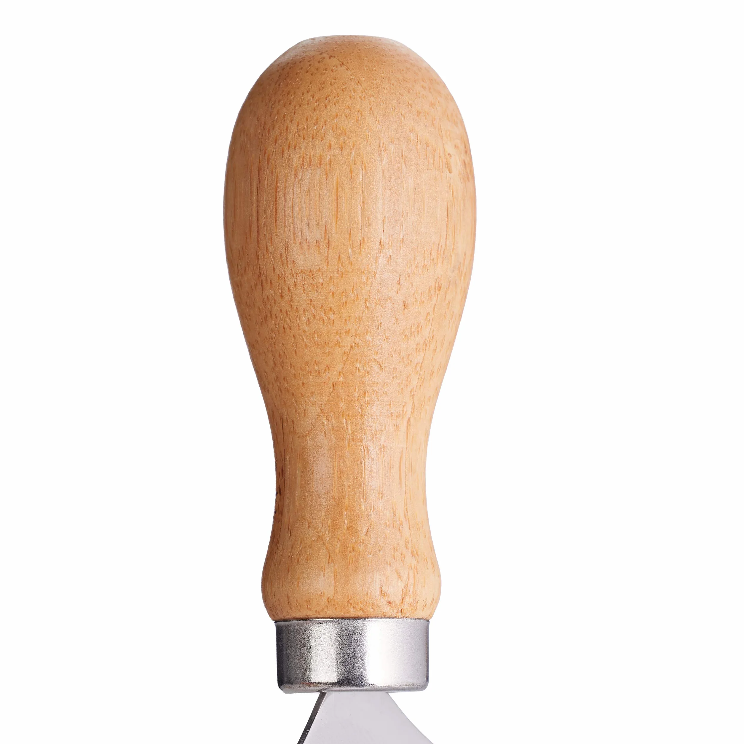 Relaxdays Coltello a Dondolo con Tagliere, per Erbe Aromatiche Bordo Rialzato, Acciaio Inox & Bambù, HxD 2x20, Naturale