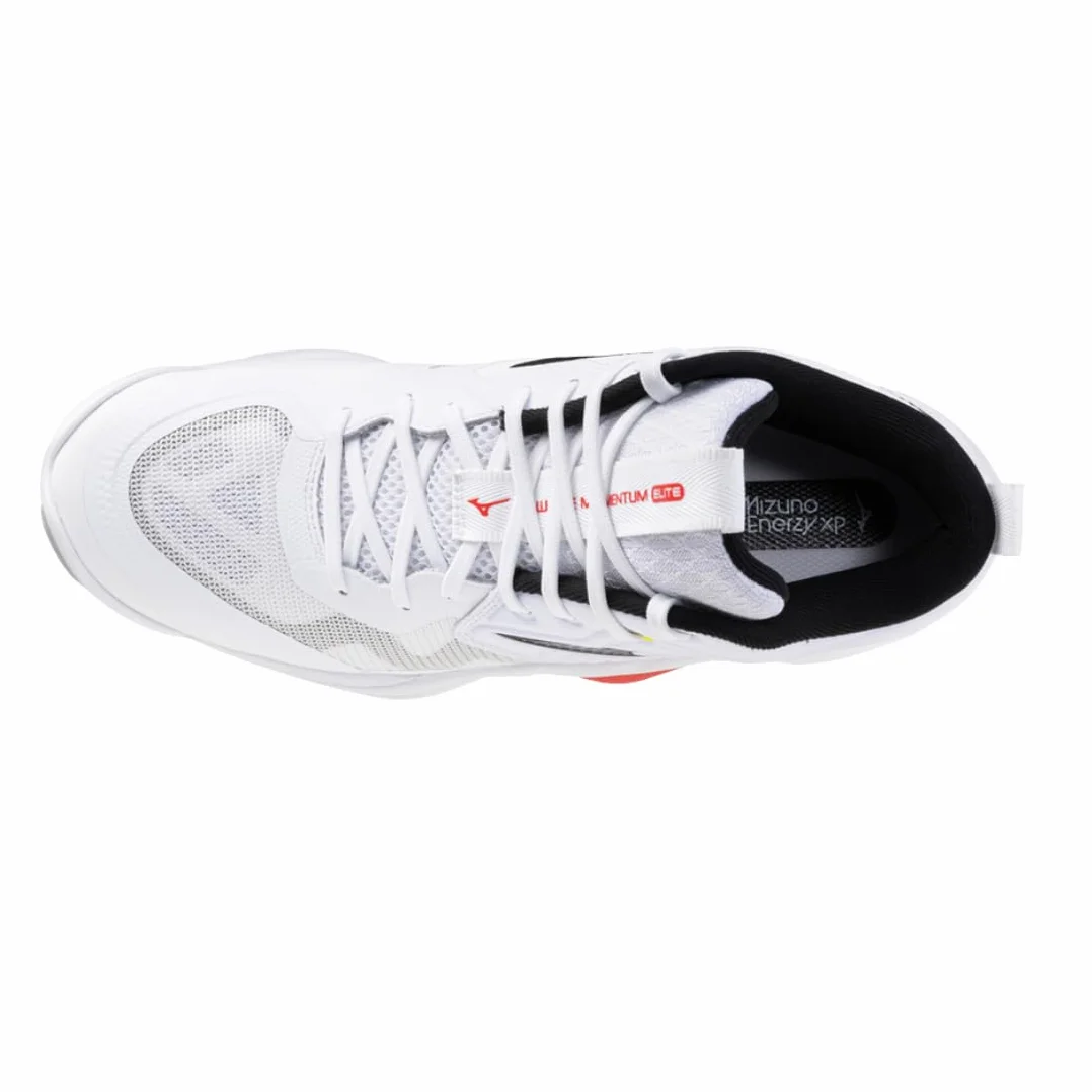 Mizuno Wave Momentum Elite Mid Scarpe da Pallavolo Bianco/Nero Ammortizzazione Enerzy Stabilità Avanzata