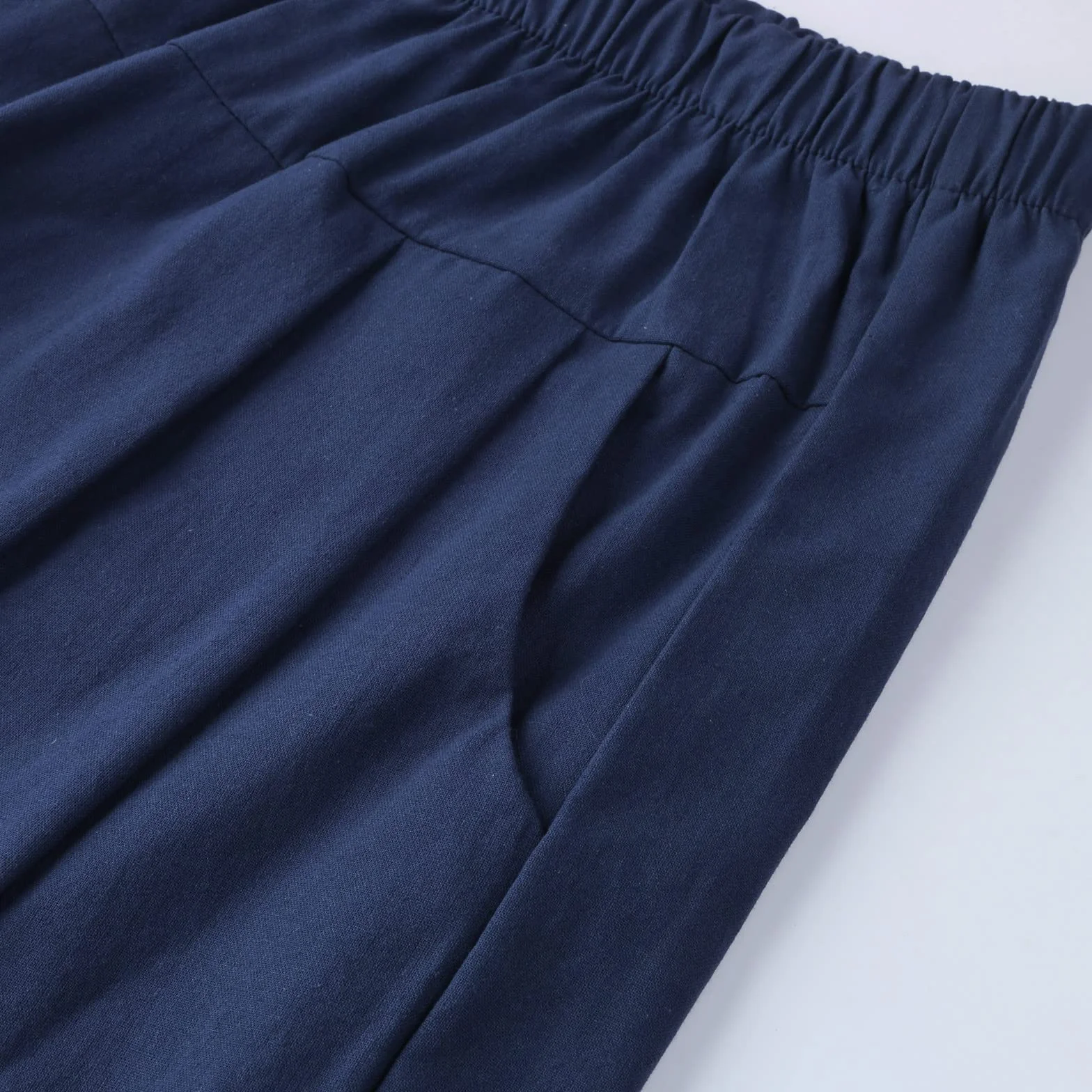 Pantaloni Pinocchietto Donna Estivi Pantaloni Lunghi Elastici in Lino di Cotone Tinta Unita Moda Donna Pantaloni da Spiaggia per Il Tempo Libero Pantaloni Corti Pantaloni 2024