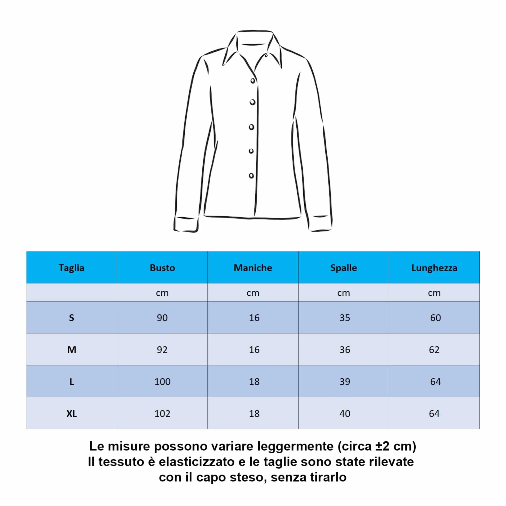 Toocool Body donna camicia maglia maniche lunghe colletto perizoma nuovo C-S021
