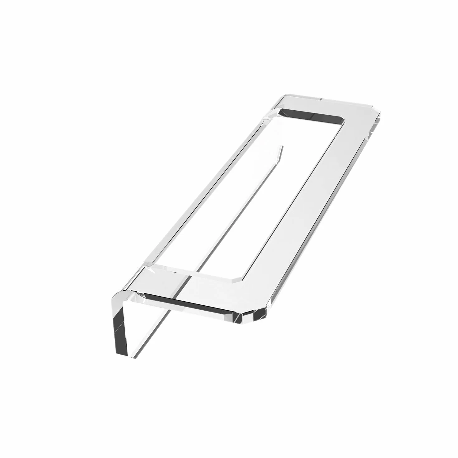 Porta Asciugamani Bagno Adesivo Vetro Acrilico Trasparente - Portasalviette Senza Foratura