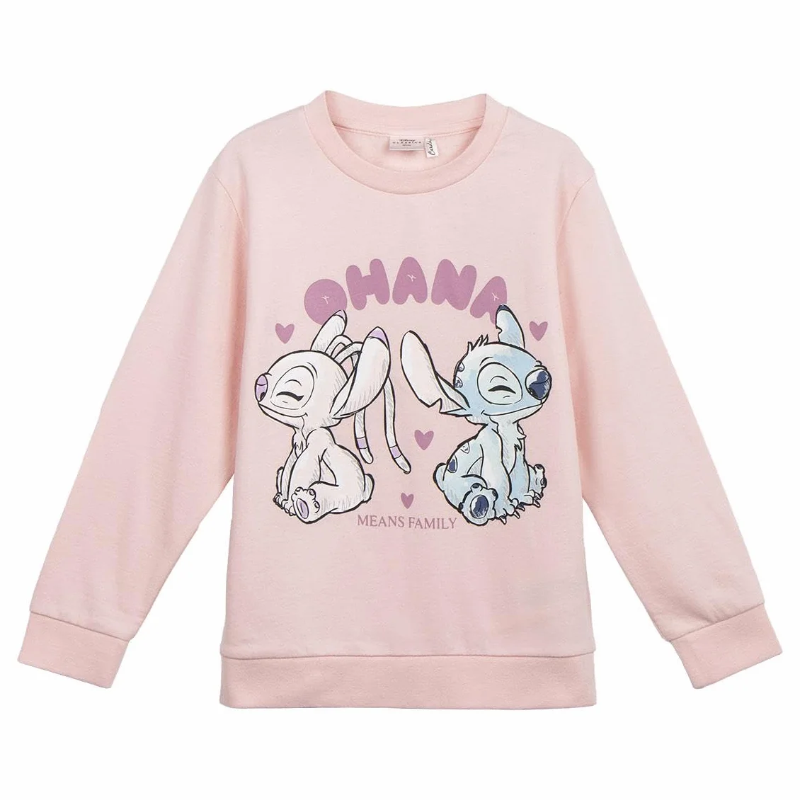 Disney Stitch Felpa per Ragazze, Maglione in Morbido Cotone, Regalo in Jersey Pullover per Bambina, Taglie 6 a 14 Anni