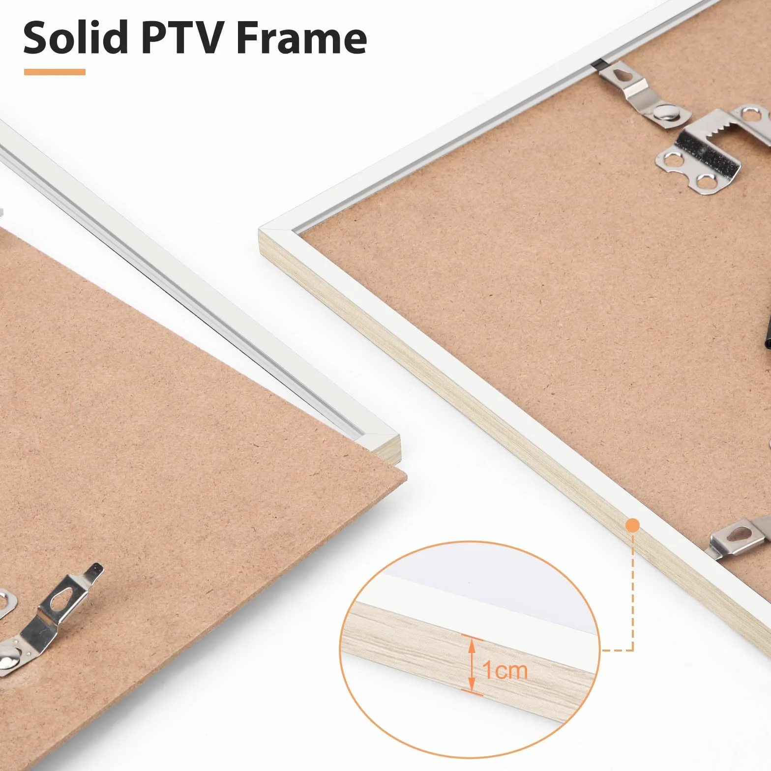 Alyvisun 4 Pack A4 Cornici Foto 14x20 cm con Passepartout 19,7x29,3 cm senza Passepartout, Tonalità di Legno