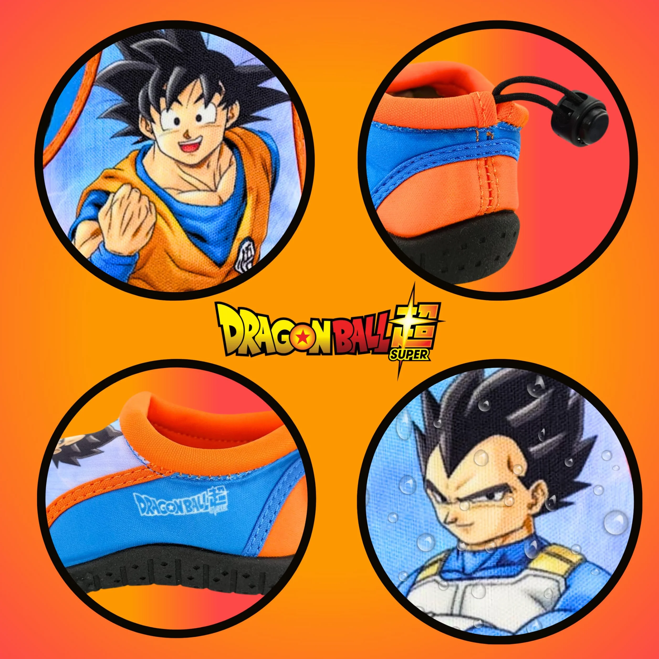 Dragon Ball Z Scarpe Acqua Ragazzi Sandali Antiscivolo Goku Acquatiche