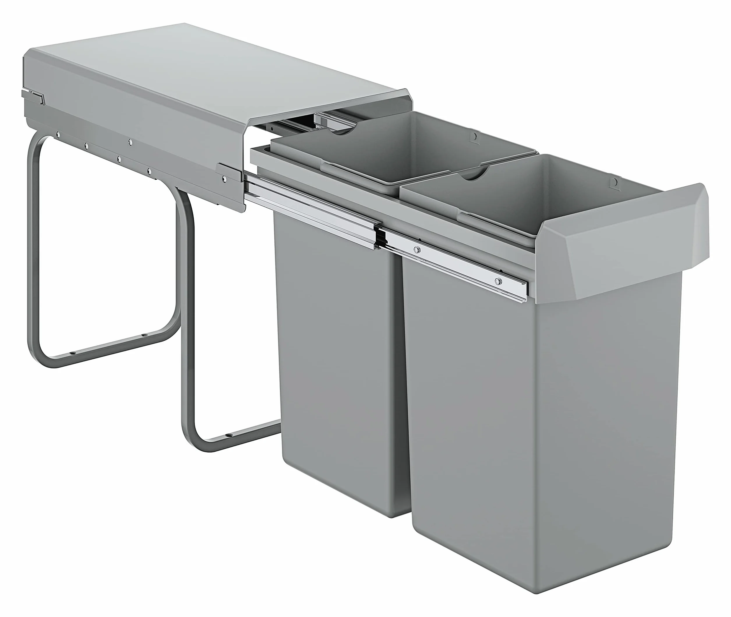 GROHE Bidone Spazzatura, raccolta differenziata, per basi sottolavello dotate di sistemi ad anta battente, larghezza mobile minima 30 cm, 40855000