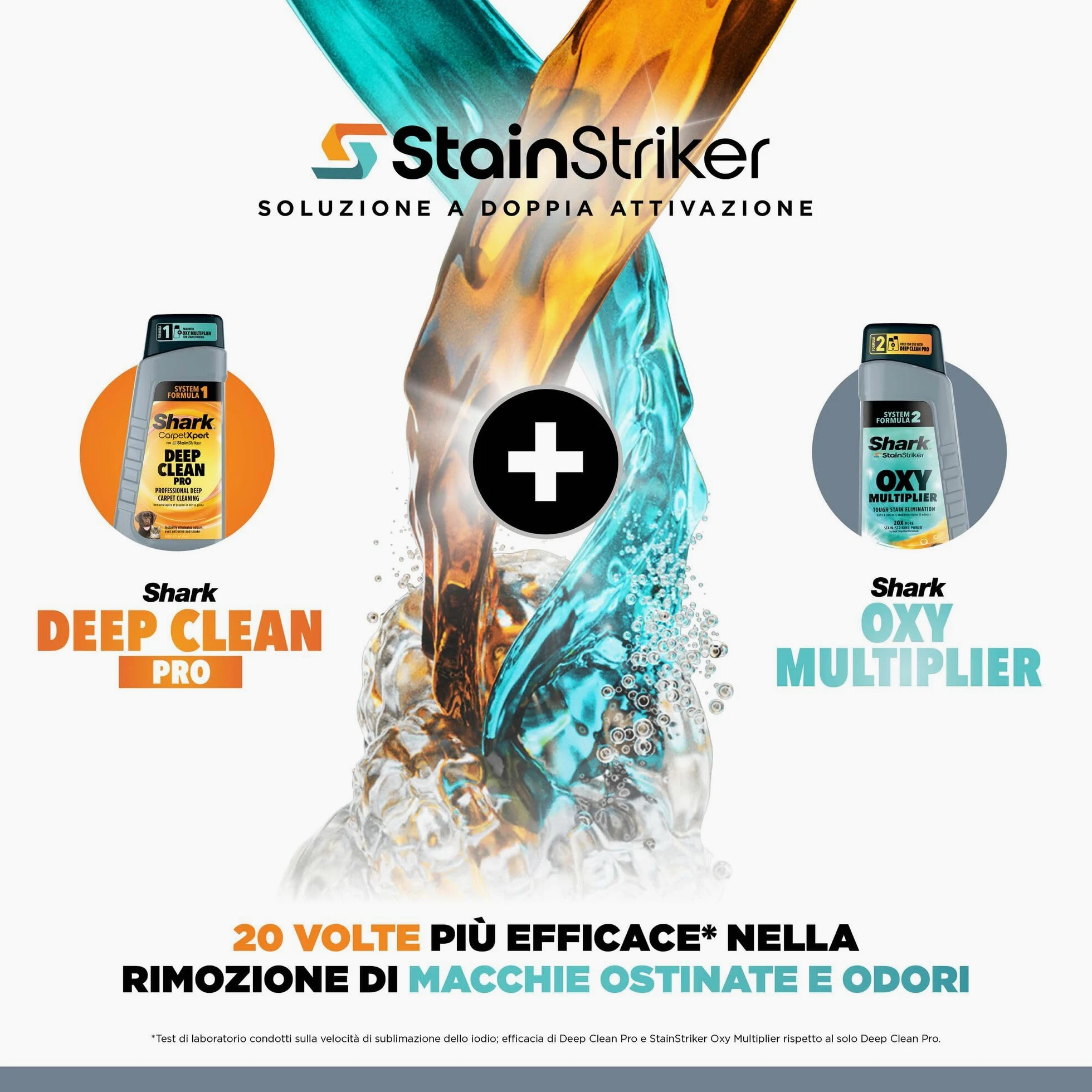 Shark StainStriker Pulitore Tappezzeria e Smacchiatore, 5 Accessori, Animali Domestici, Fessure e Tubo Flessibile, 2 Detergenti, Rimuove le Macchie, Odore e Sporco, Leggero, Portatile, 450W PX200EUT.