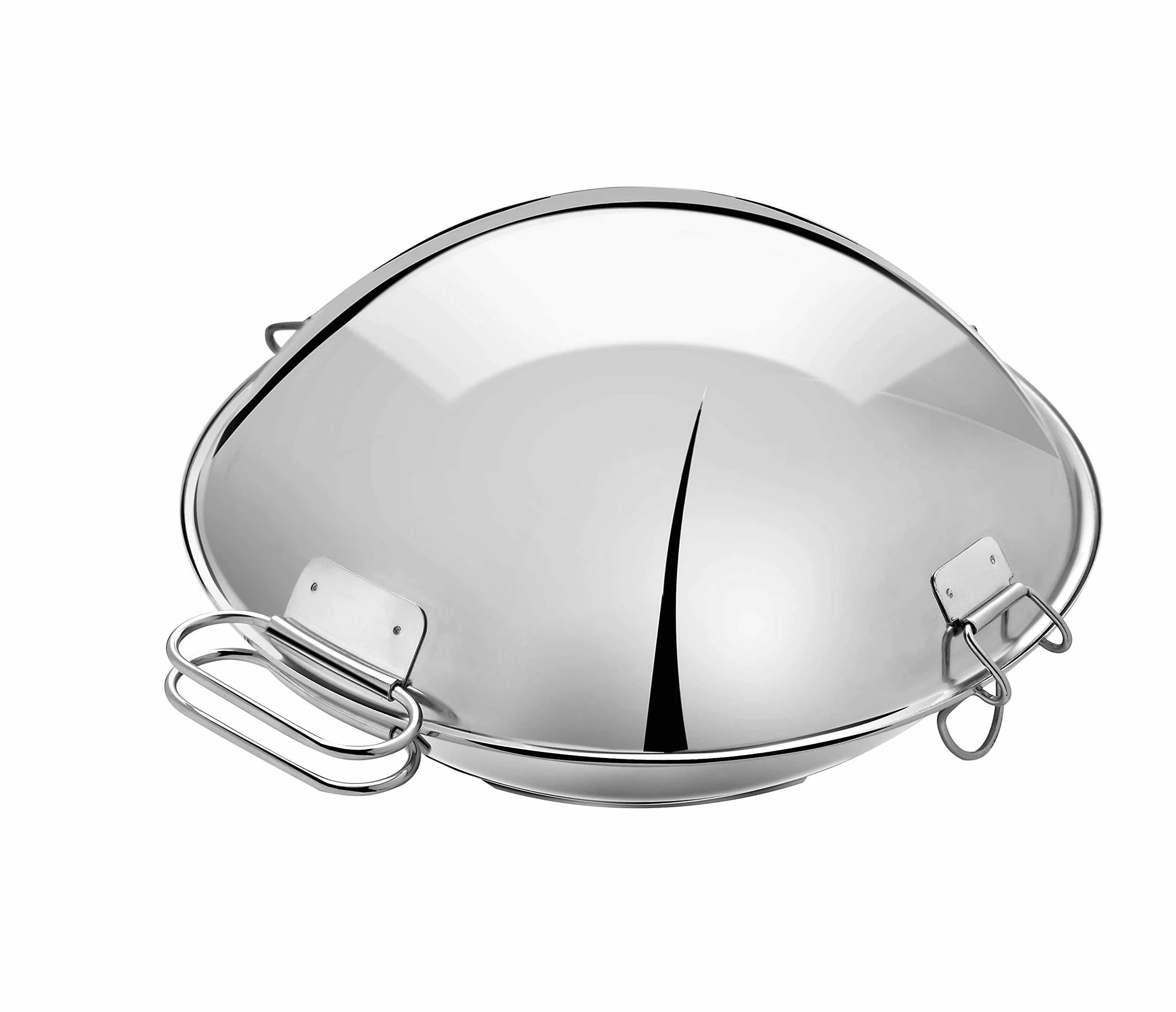 Artame ART32802 – Cataplana, Casseruola, Wok – Tutte Le luci di Cui induzione, Inox 18/10, Ø 24 cm, Argento