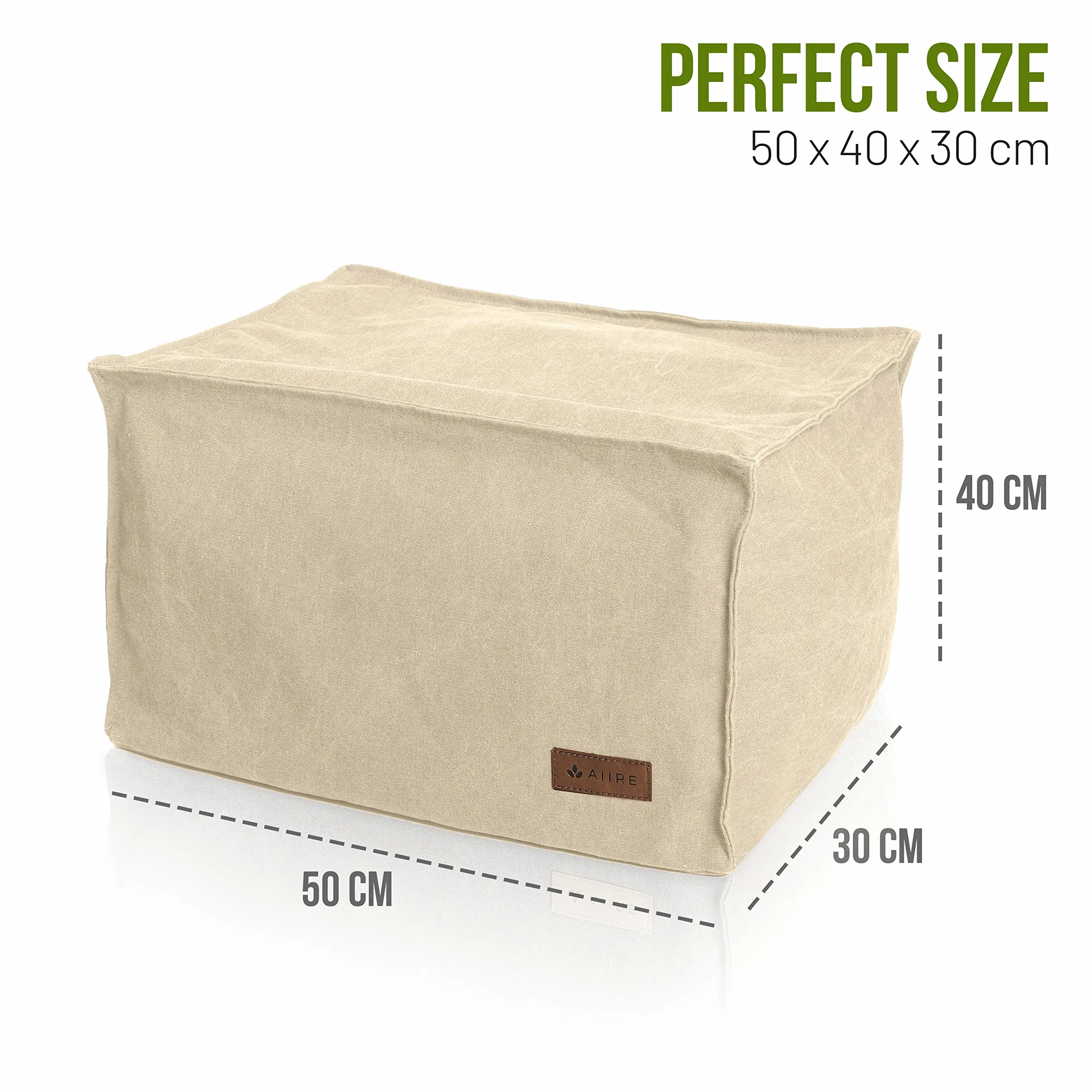 Aiire Pouf Poltrona Sacco Design - Puffo per Sedersi con Poggiapiedi per la Camera da Letto Moderna - Pouffe Salotto XXL con Sgabello Basso - Bean Bag Chair con Poggia Piedi - Puf Beige