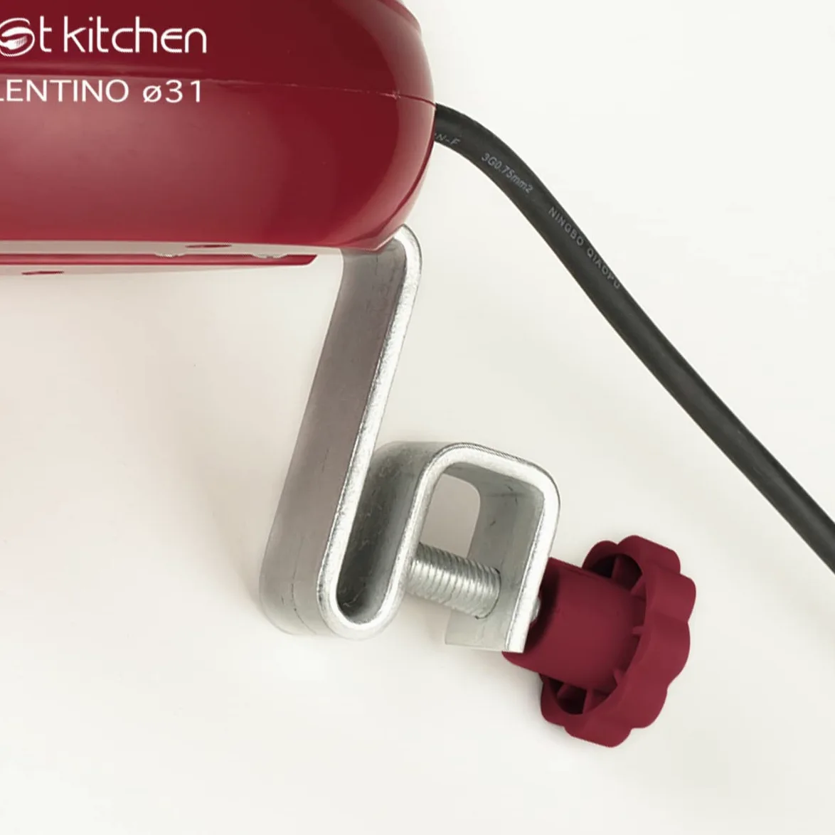 MACOM, Paiolo Polentino con miscelatore elettrico, Rame, Diametro 31 cm, 6.5 L di capacità, Just Kitchen 851