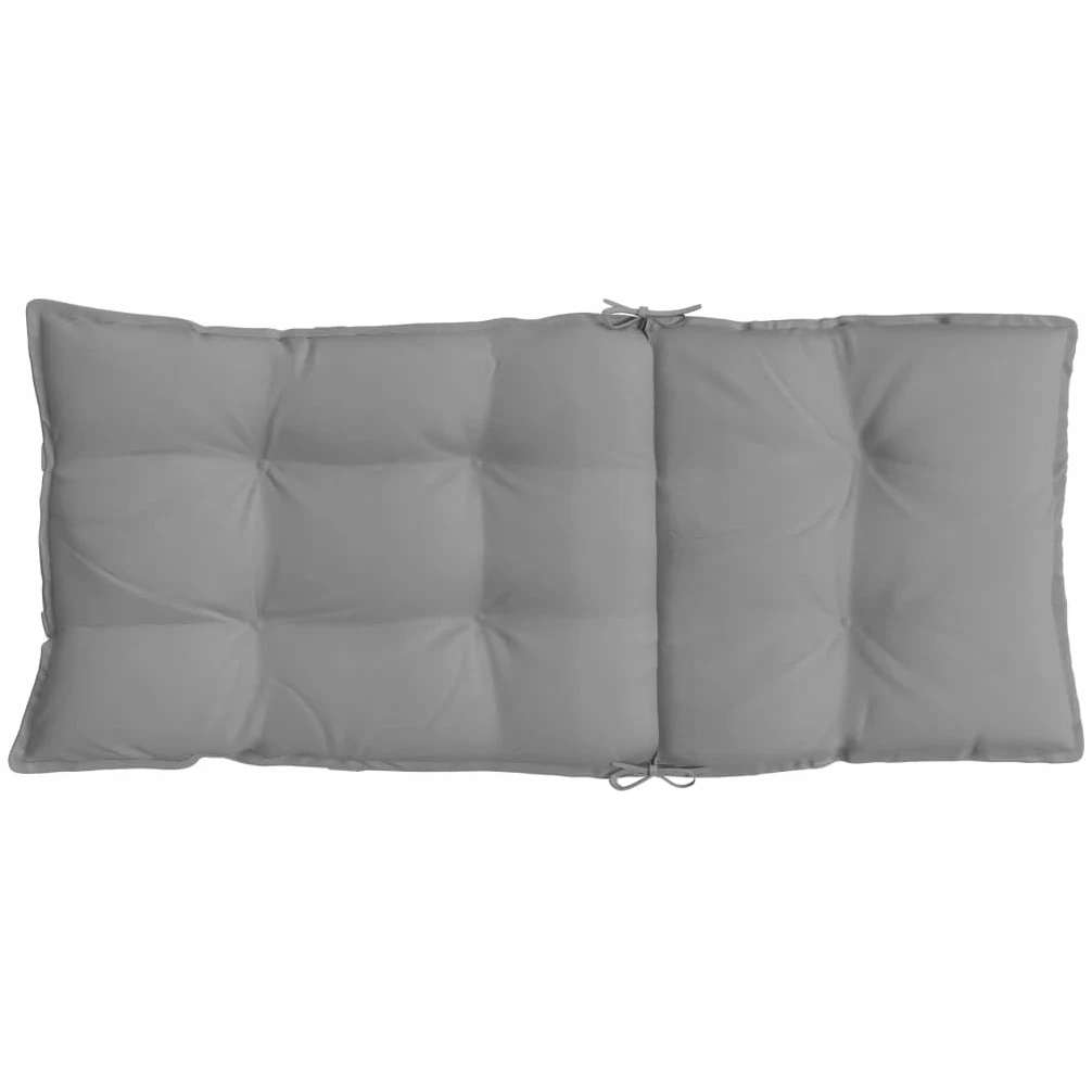 2 cuscini per sedia con schienale alto, in tessuto Oxford, 120 x 50 x 7 cm, impermeabili, antiscivolo, con lacci ed elastici, per sedia da giardino, sala da pranzo, ufficio, balcone, terrazza
