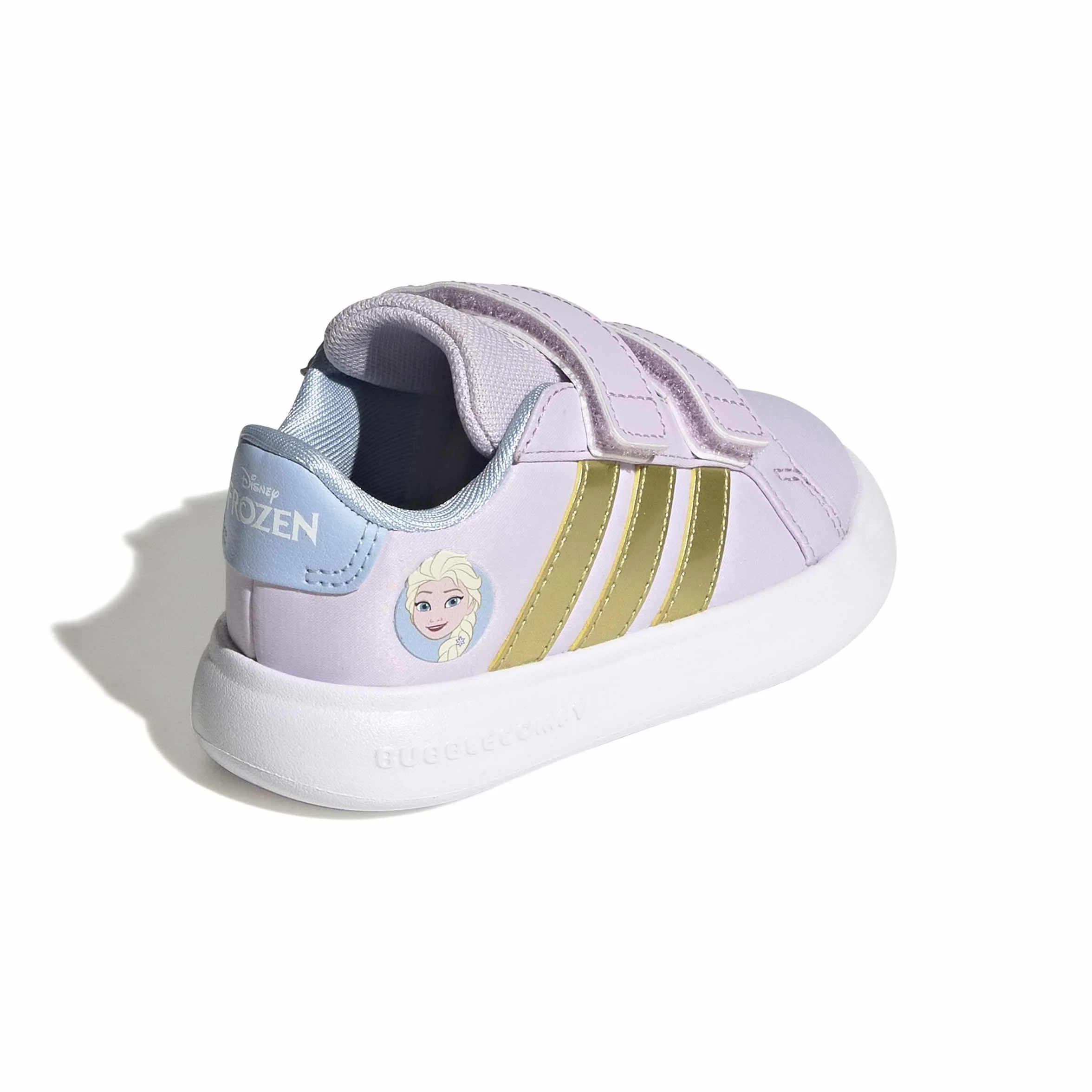 Adidas Disney Frozen Grand Court 3.0 Shoes Infants, Glow Blue/Gold Met./Ice Lavender, 26 1/2 EU