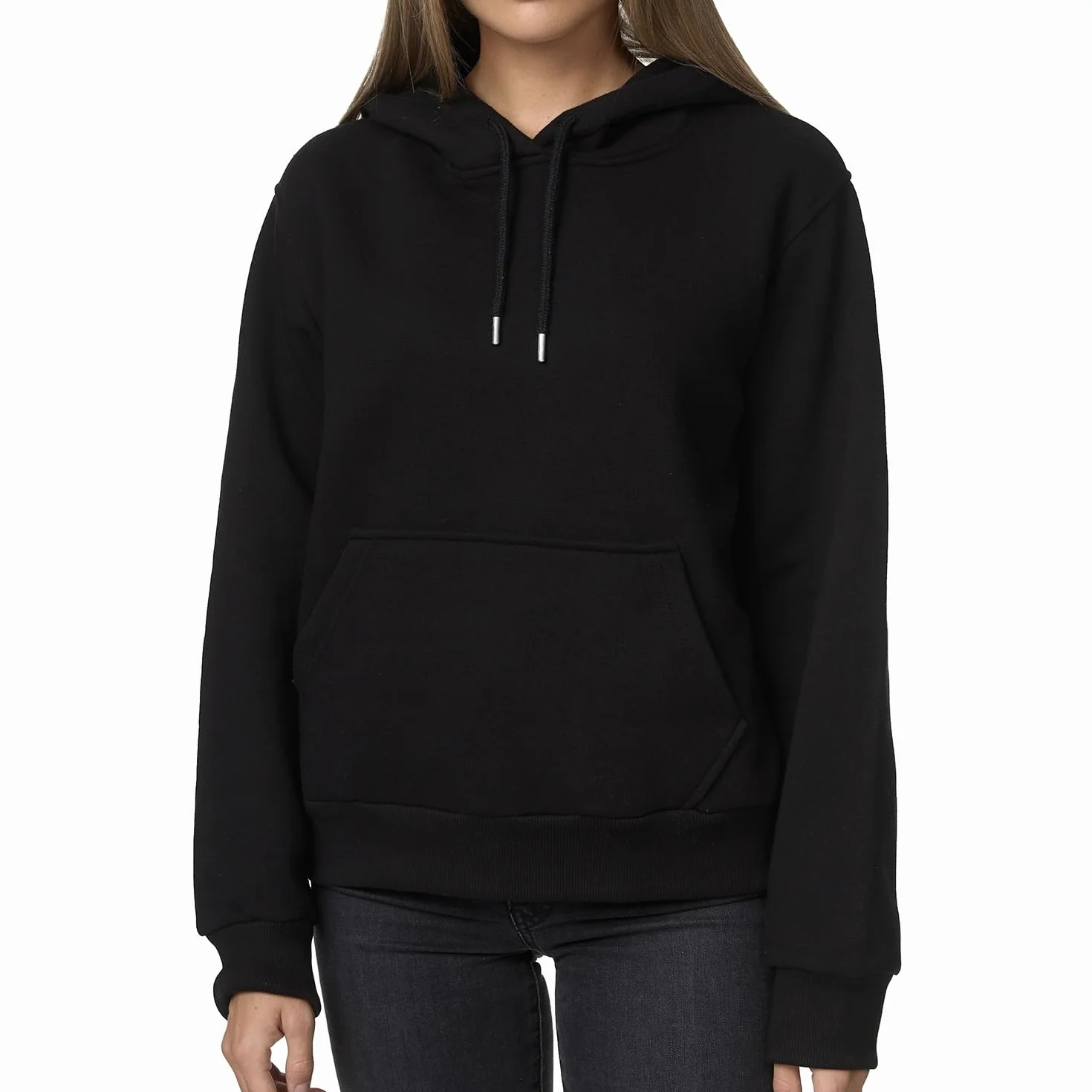 Smith & Solo Felpa con cappuccio da donna, in cotone, a maniche lunghe, con cappuccio, a girocollo, slim fit, per il tempo libero, sport, a maniche lunghe, con cappuccio