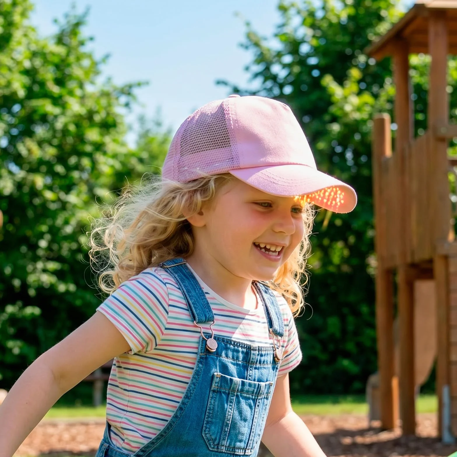 Cappello da sole per bambini UPF50, leggero e traspirante, misura regolabile, per 3-8 anni, circonferenza della testa 51-54 cm, per attività scolastiche (viola/rosa/grigio chiaro/cachi)