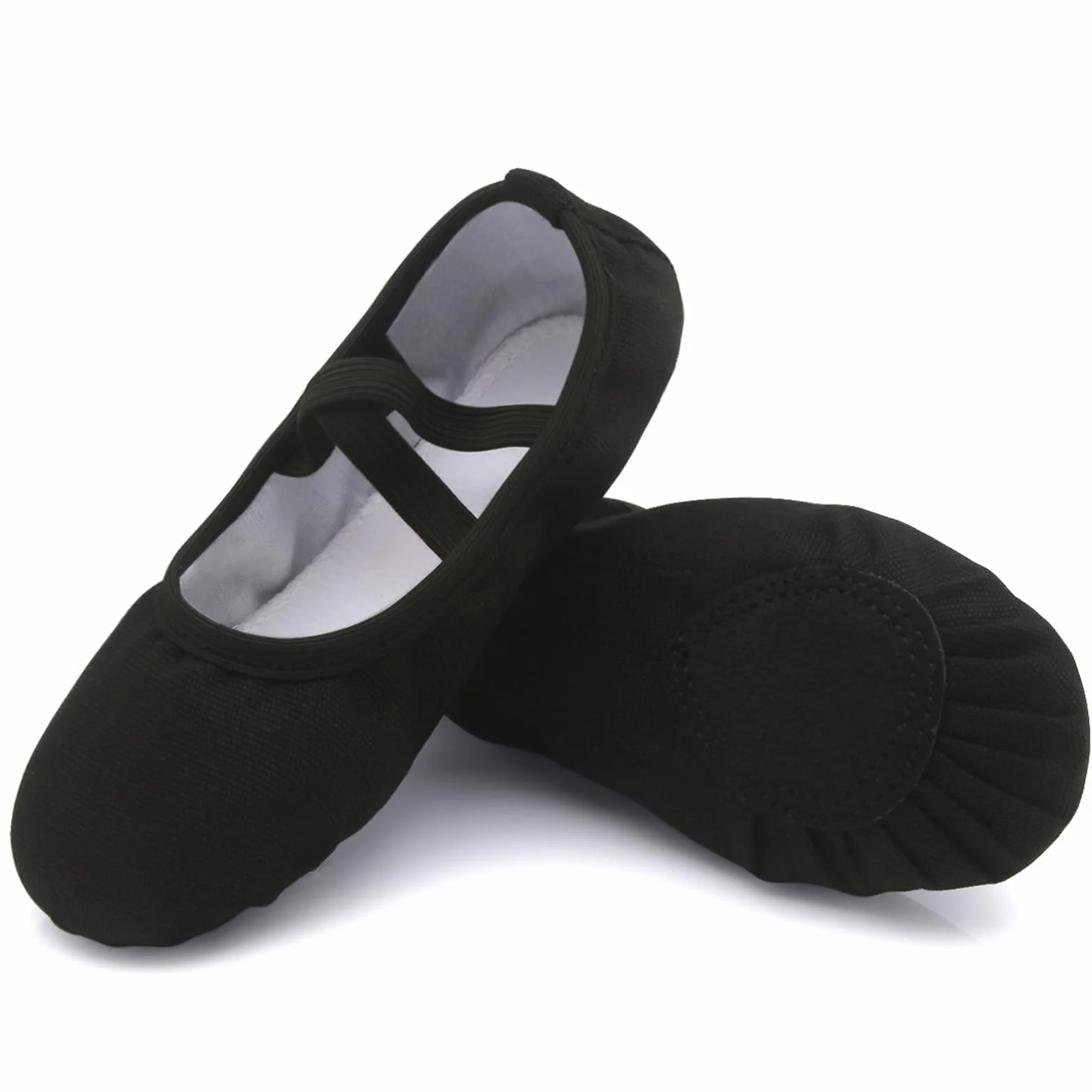 Uniuni Scarpette Danza Classica Bambina Tela Scarpe da Balletto Suola in Cuoio