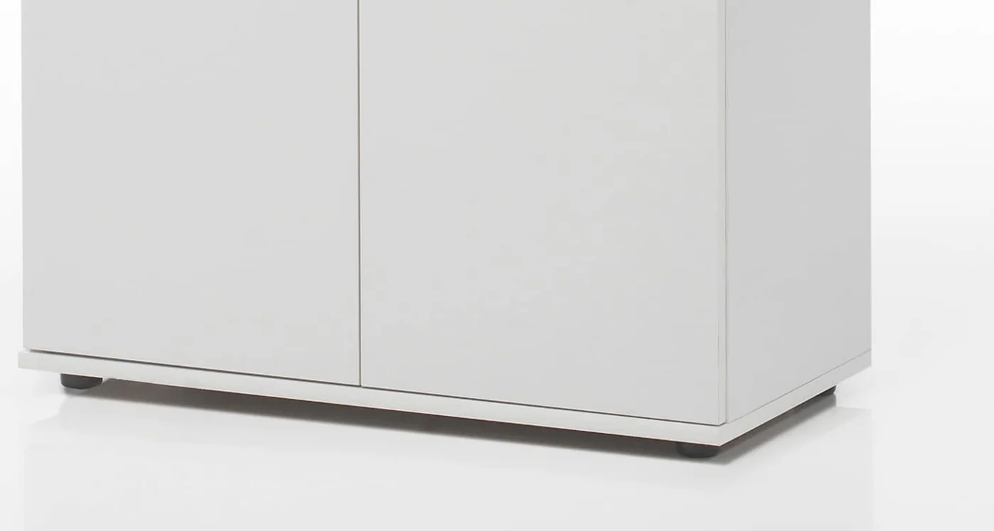 AVANTI TRENDSTORE Talento Scarpiera in legno laminato 2 ante 5 ripiani 70x176x34 cm Bianco
