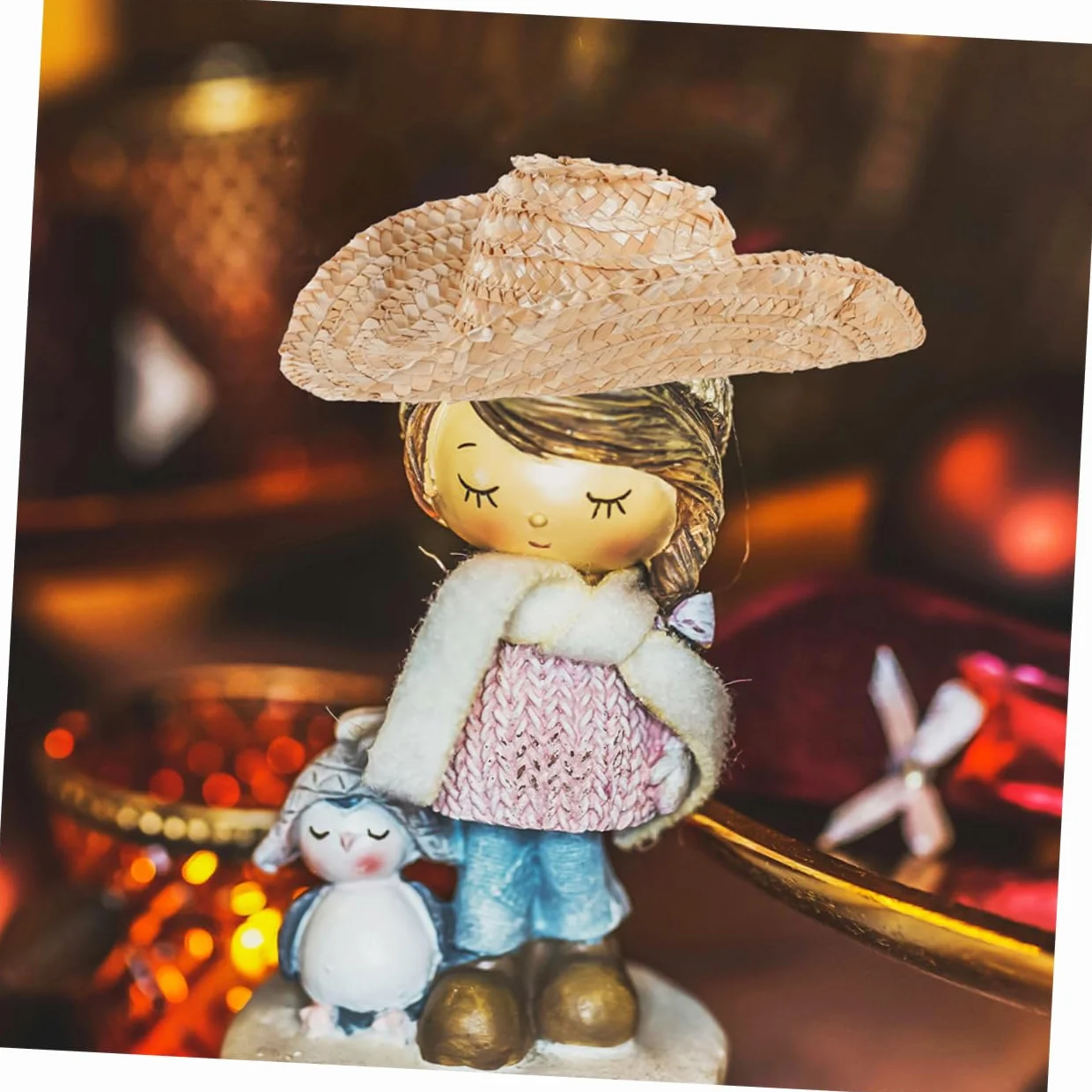 Gadpiparty 2pezzi Cappello Paglia Mini Cappello Da Cowboy Western Per Bambole Decorazione Per Torta in Miniatura Accessori Per Feste Giochi Finzione