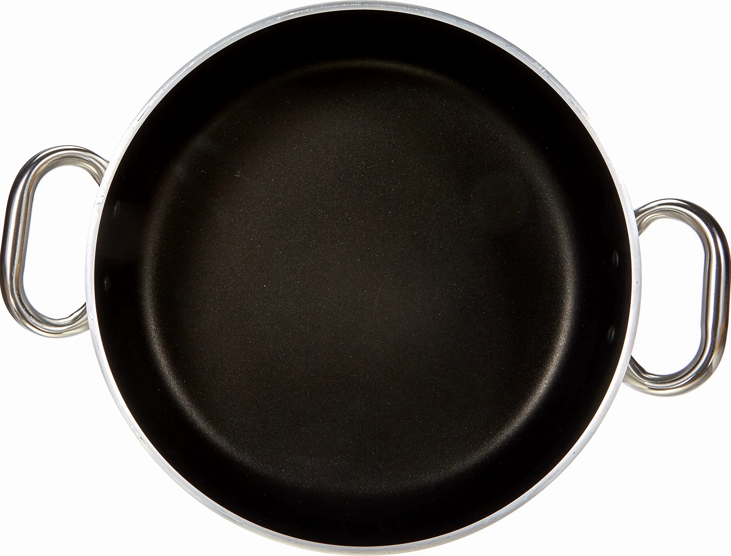 Pentole Agnelli ALSA2106S28 Casseruola Bassa con Maniglie, Alluminio, Argento, 28 cm