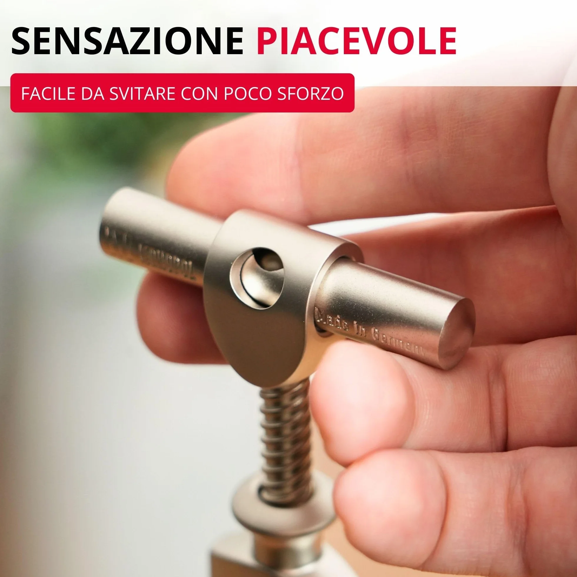 Westmark Cavatappi a campana con spirale, Monopol Edition, acciaio/zinco pressofuso, Barolo, finitura opaca, 62603380