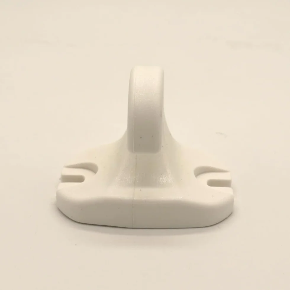 Ganci per Tenda da Sole a Caduta Kit 2 Pezzi Bianco Attacchi ad Uncino per Pavimento Ringhiera Balcone Ricambio Tende Esterne Resistenti Anti-Vento