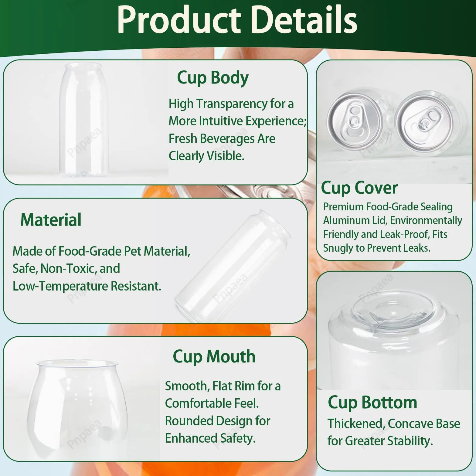 250ml-700ml Confezione da 200 Bicchieri di Plastica Monouso per Sigillare Lattine con Coperchi in Alluminio,A Tenuta Stagna,Compatibili con La Sigillatrice per Lattine 500ml