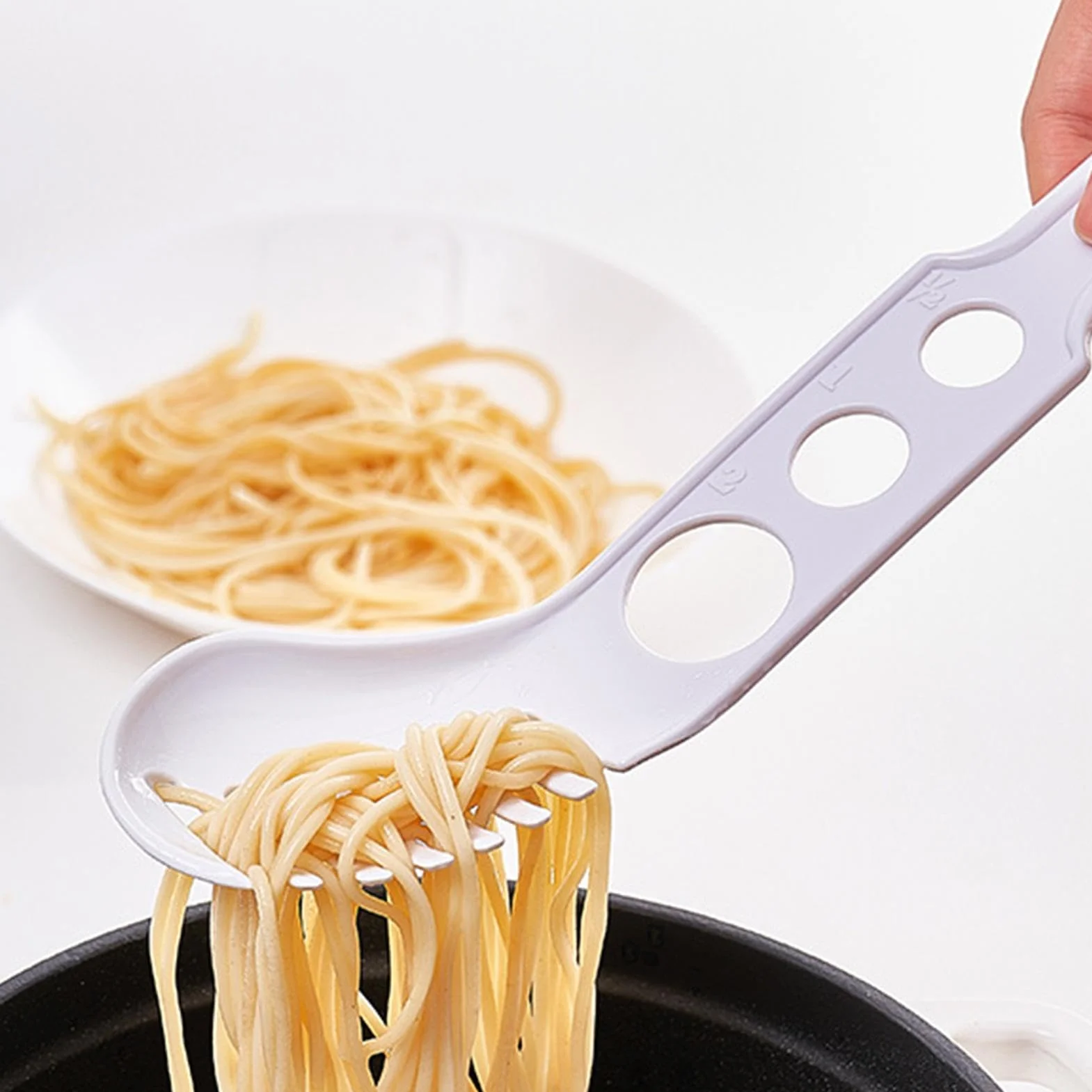Strumento Per Misurare Gli Spaghetti | Strumento Mestolo Per Pasta Per Il Controllo Delle Porzioni Per Cucinare | Cucchiaio Dosatore Per Spaghetti, Pinza Per Spaghetti Per Pasta, Utensile Da Cucina Pe